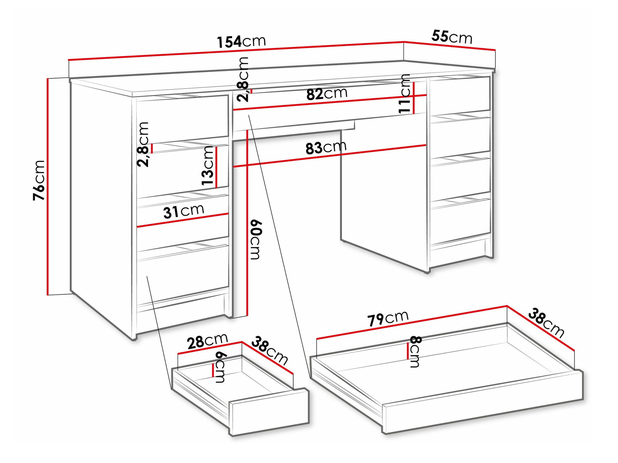 Письменный cтол Comfivo 401 (Artisan дуб)