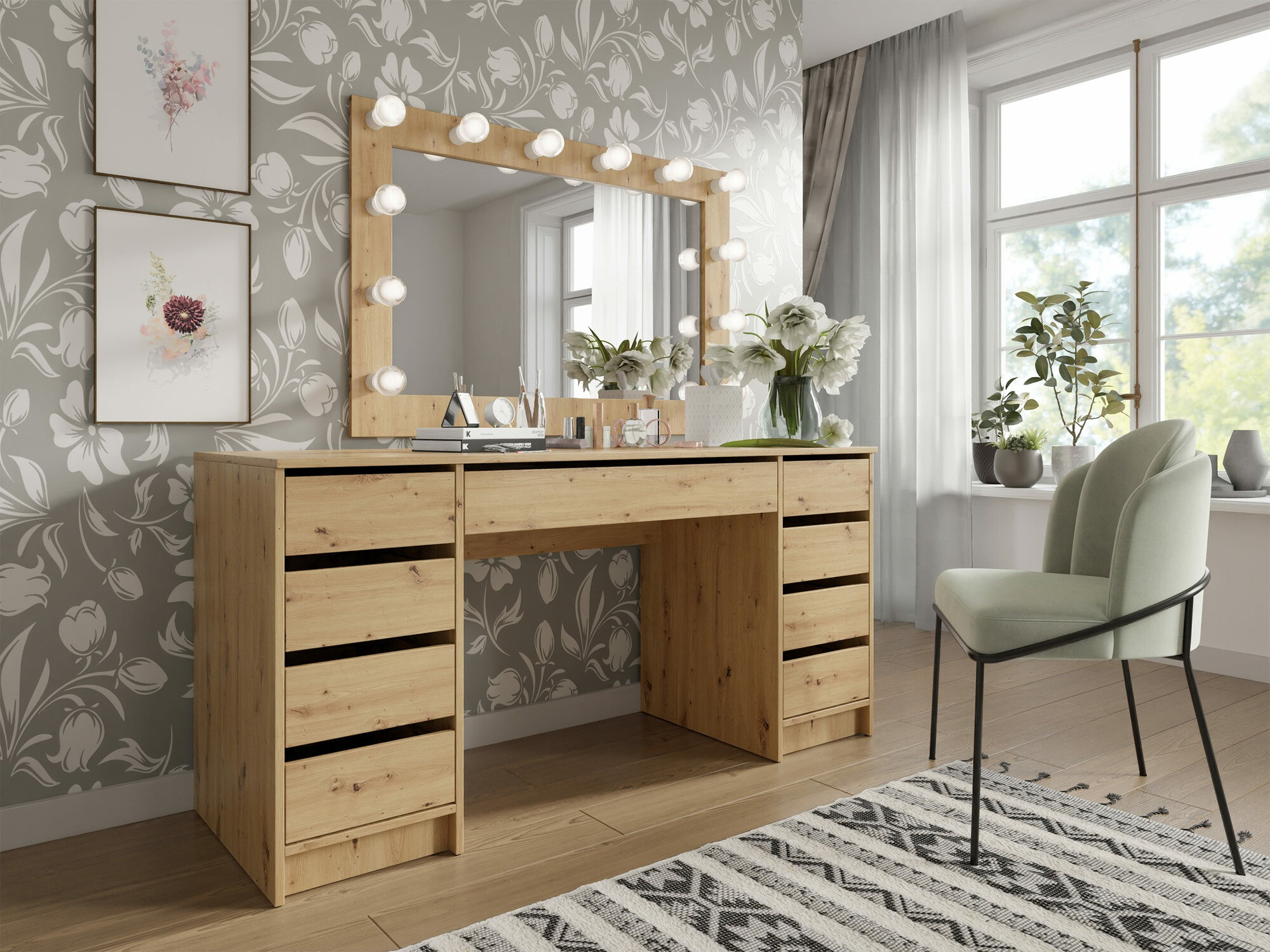 Rakstāmgalds Comfivo 401 (Artisan ozols)