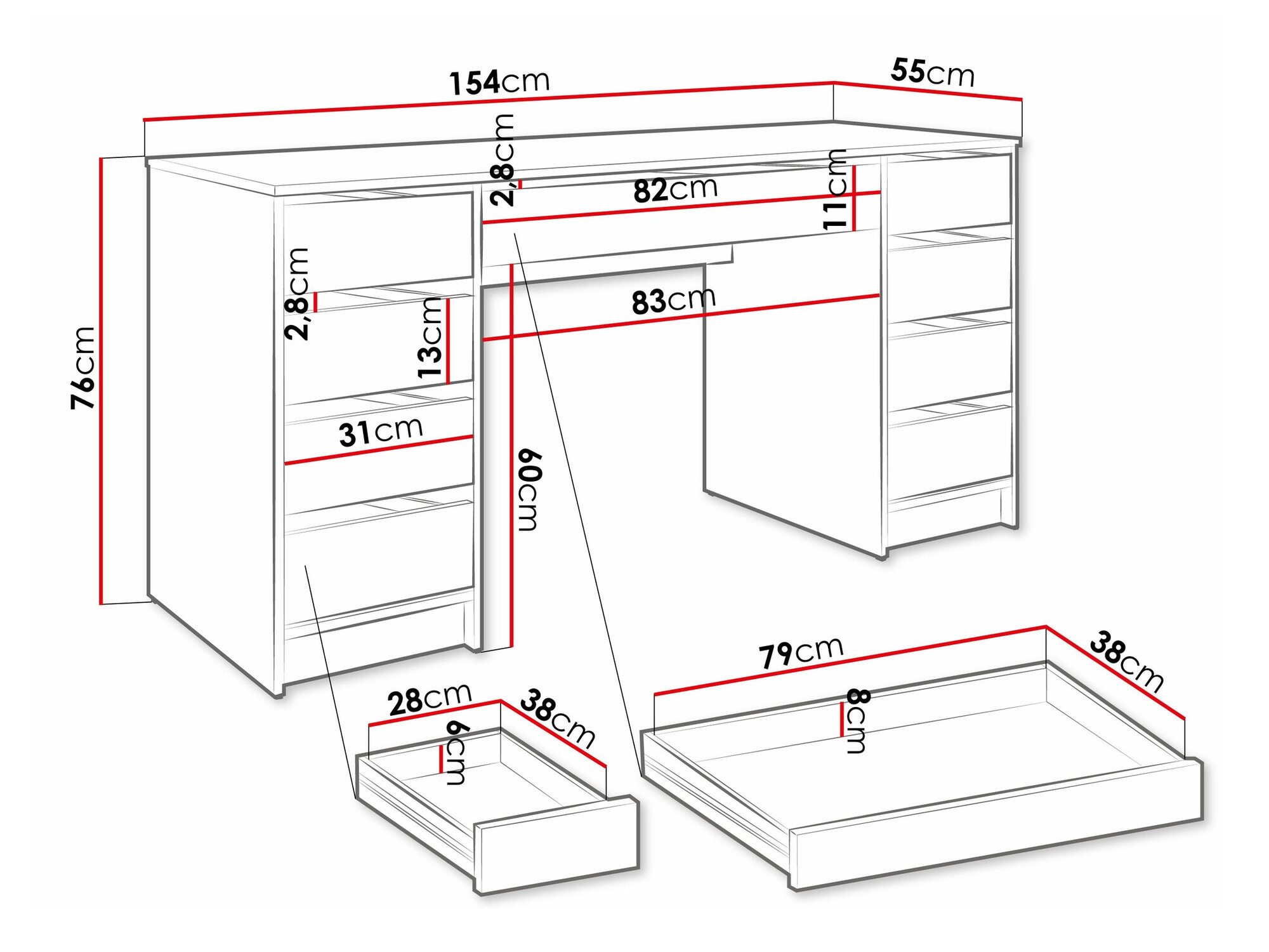 Rakstāmgalds Comfivo 401 (Bēšs)