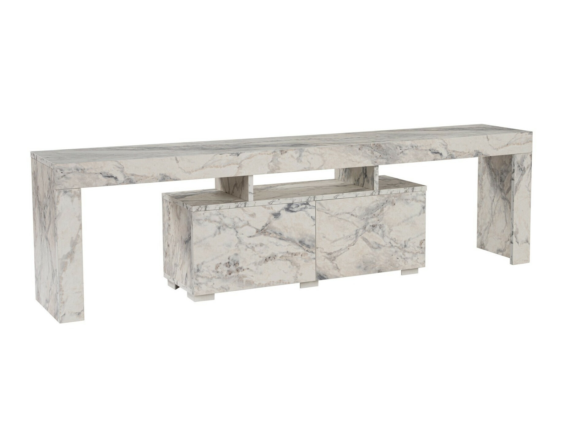 ТВ тумба Novato 108 (Белый мрамор)
