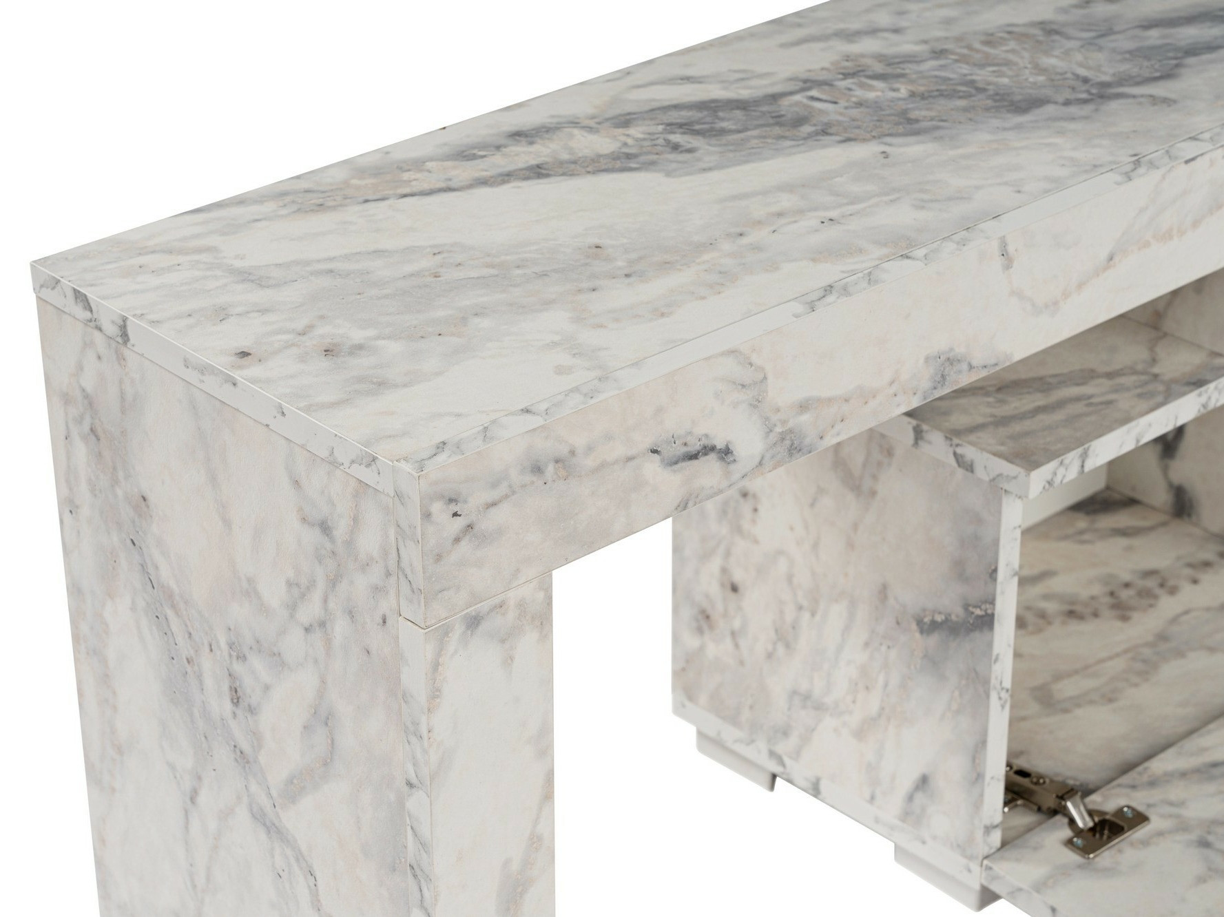 ТВ тумба Novato 108 (Белый мрамор)