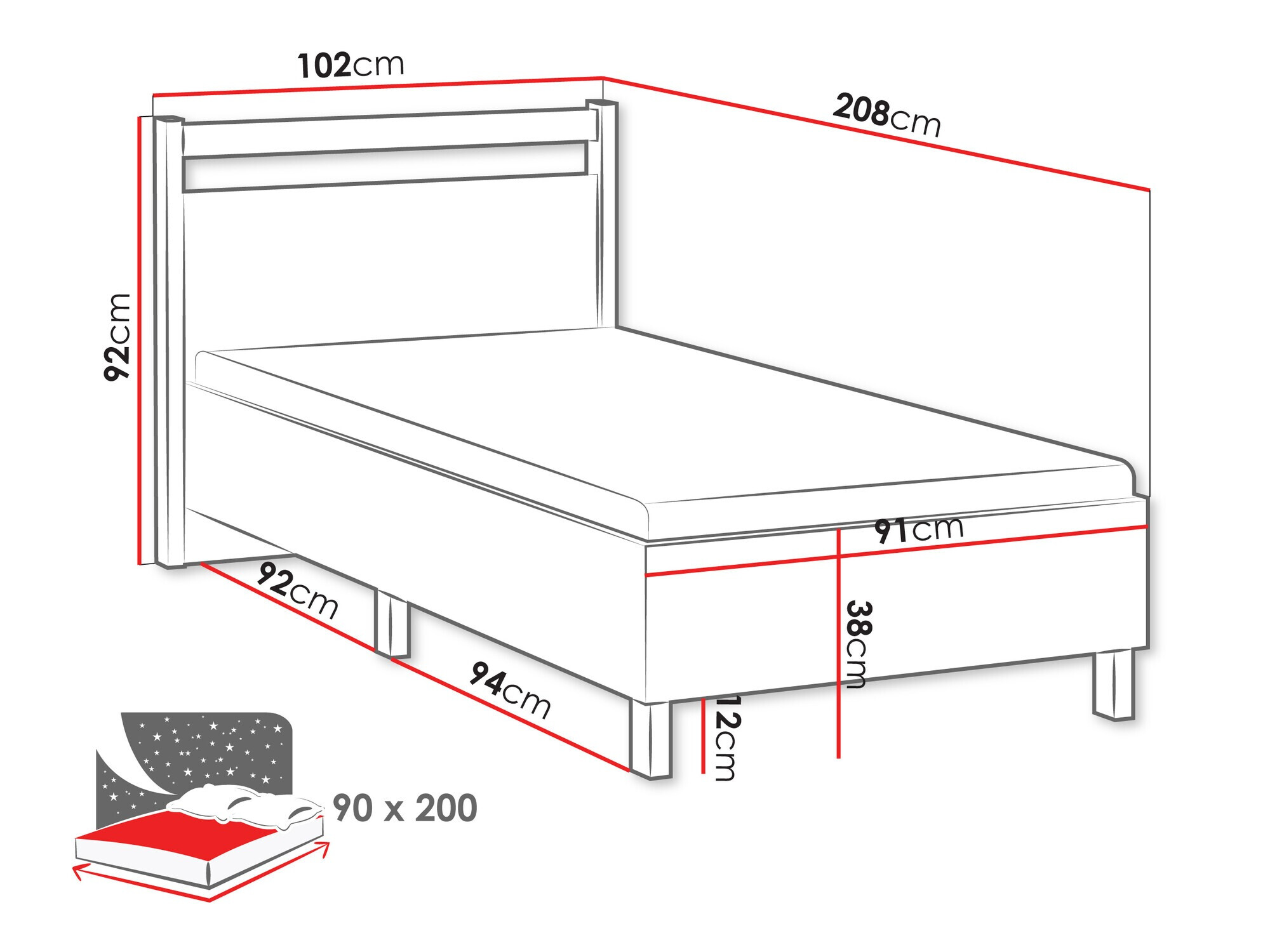 Gulta Venmelu 107 (Votan ozols + Zaļš)