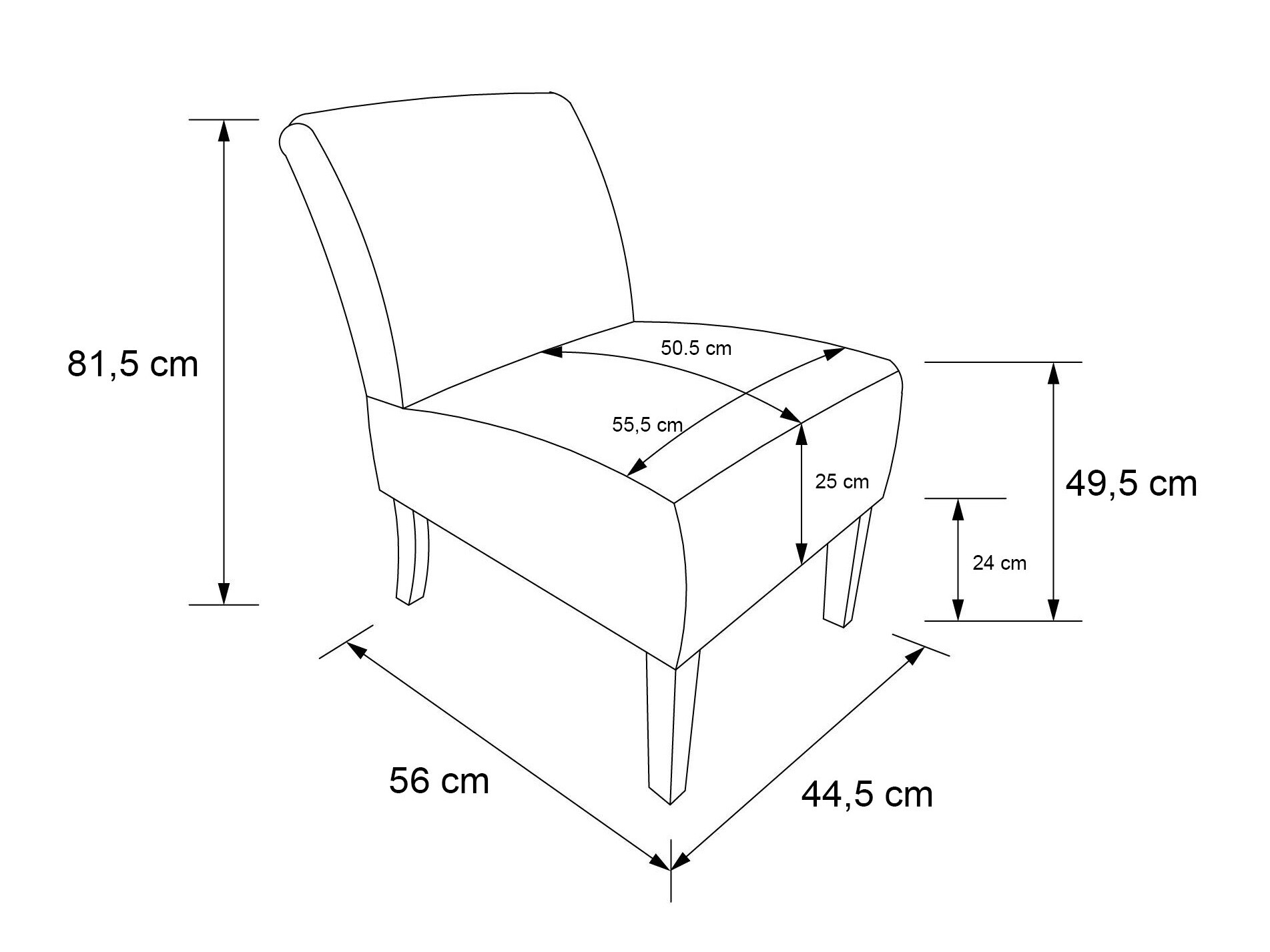 Krēsls Denton 1358 (Gaiši brūns)