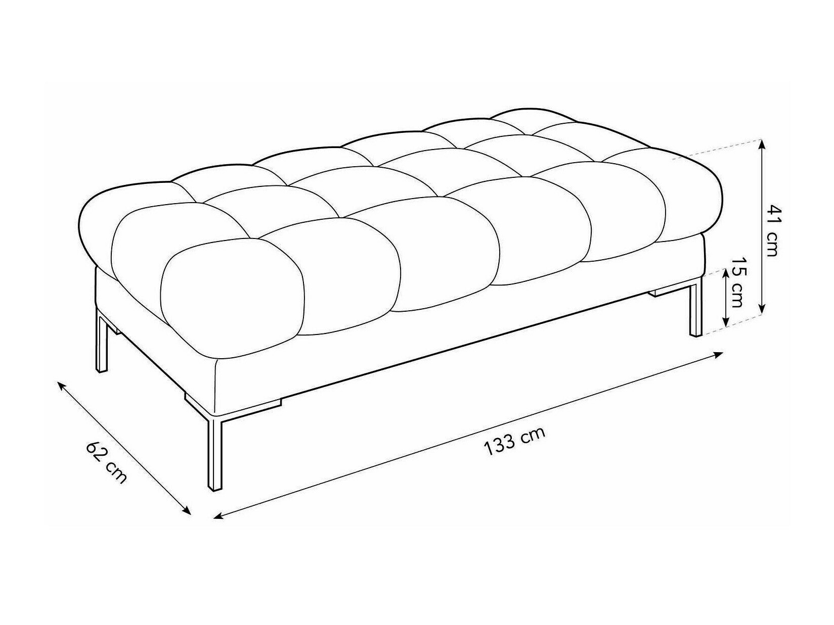 Мягкая скамья Lormelo 104 (Bluvel 19)