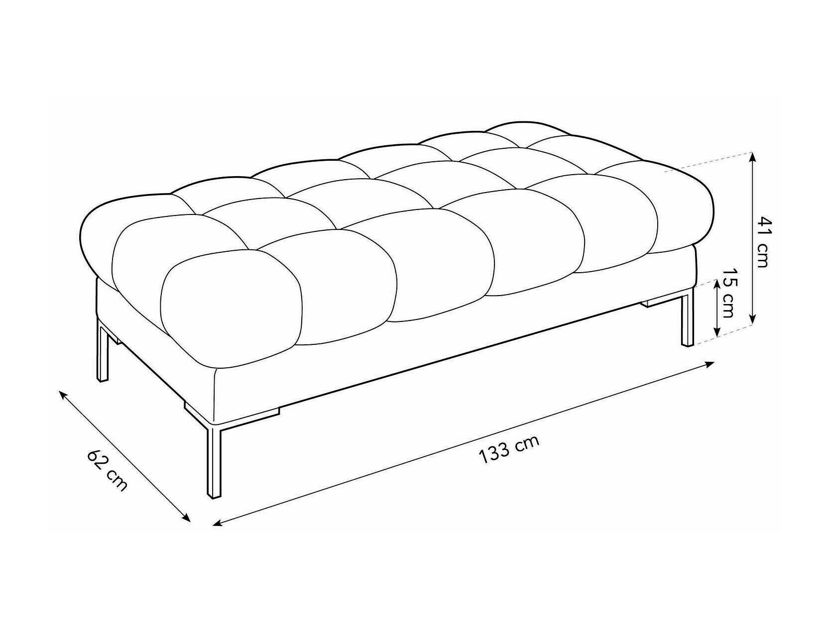 Мягкая скамья Lormelo 104 (Bluvel 22)