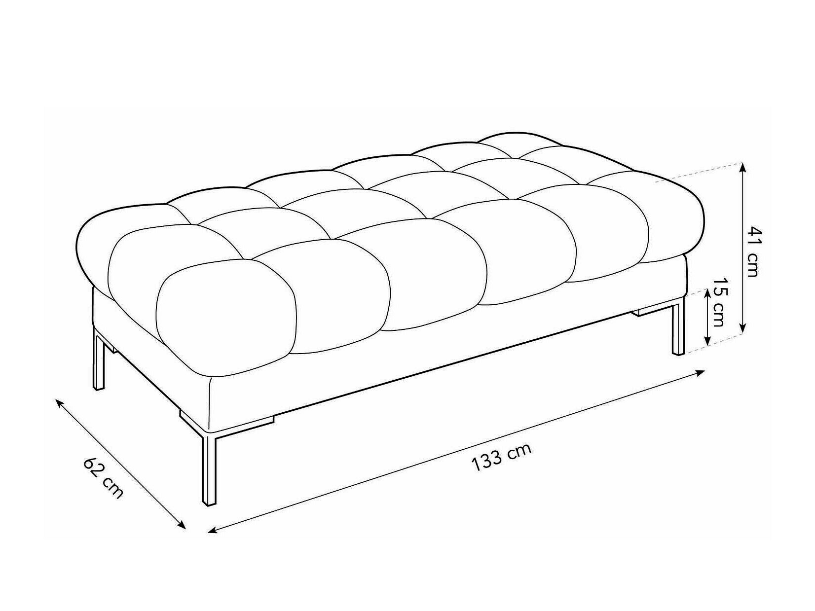 Мягкая скамья Lormelo 104 (Bluvel 28)