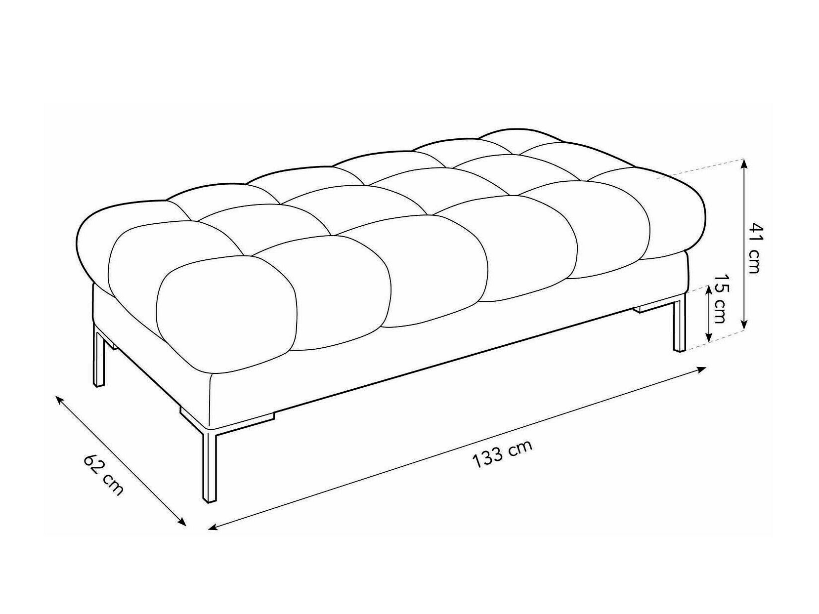 Мягкая скамья Lormelo 104 (Bluvel 59)