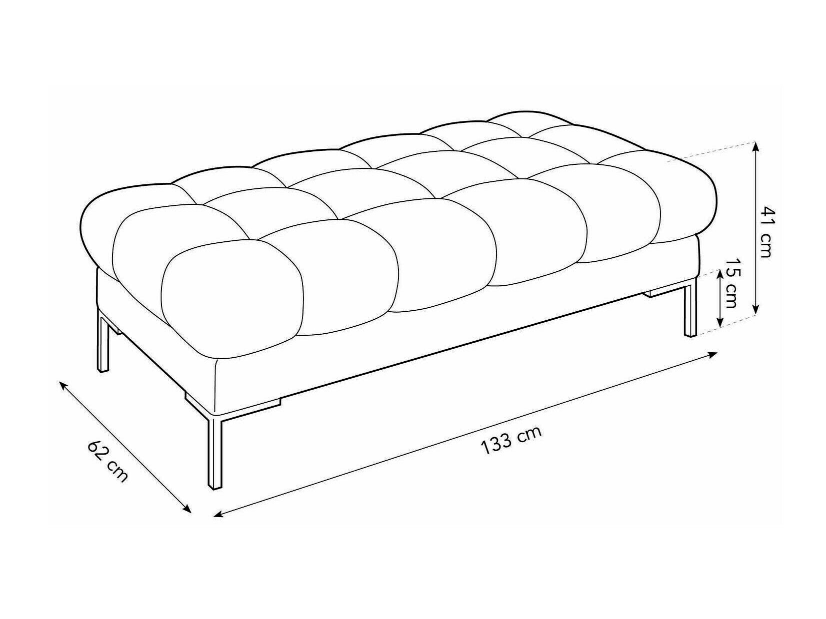 Мягкая скамья Lormelo 104 (Bluvel 59)