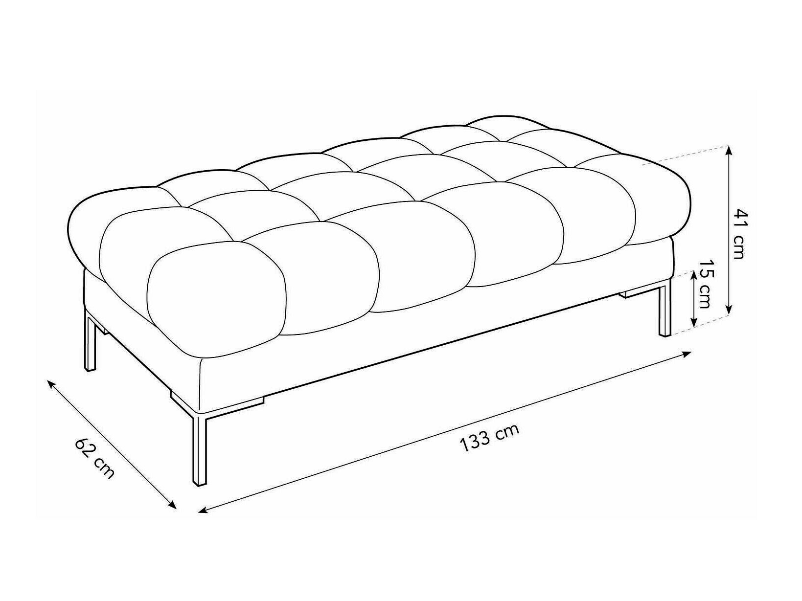Мягкая скамья Lormelo 104 (Bluvel 68)