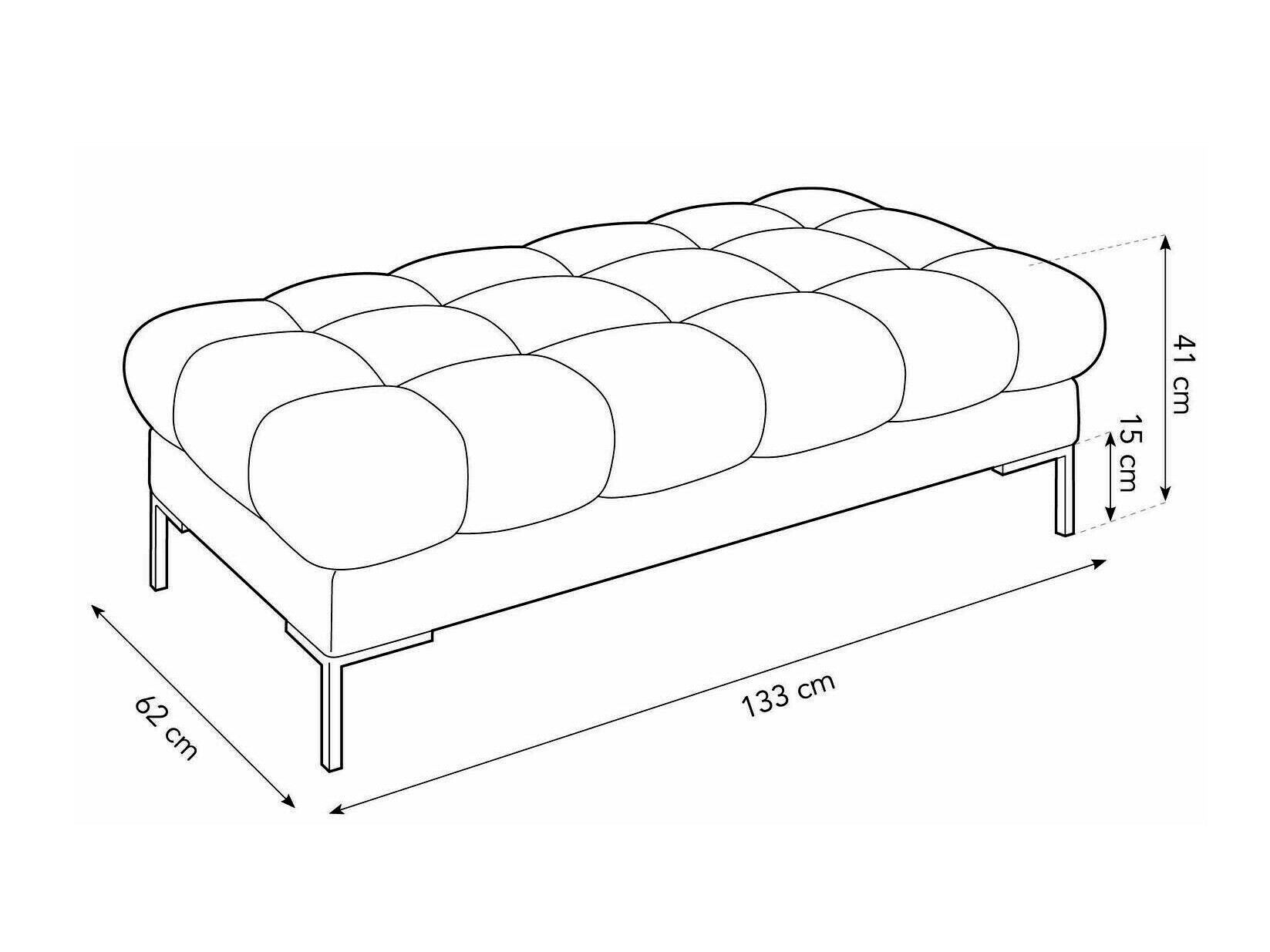 Мягкая скамья Lormelo 104 (Bluvel 86)