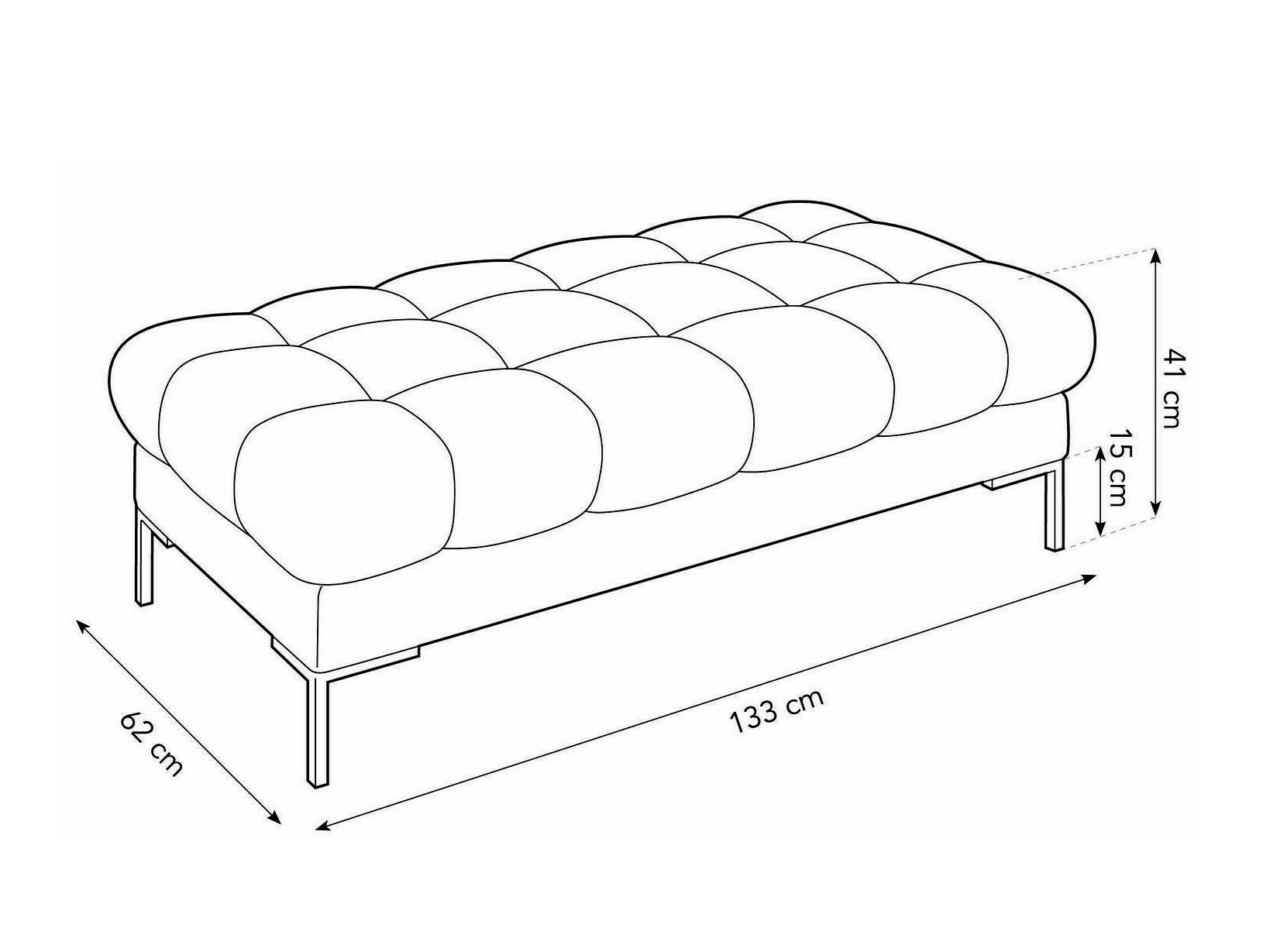 Мягкая скамья Lormelo 104 (Bluvel 89)