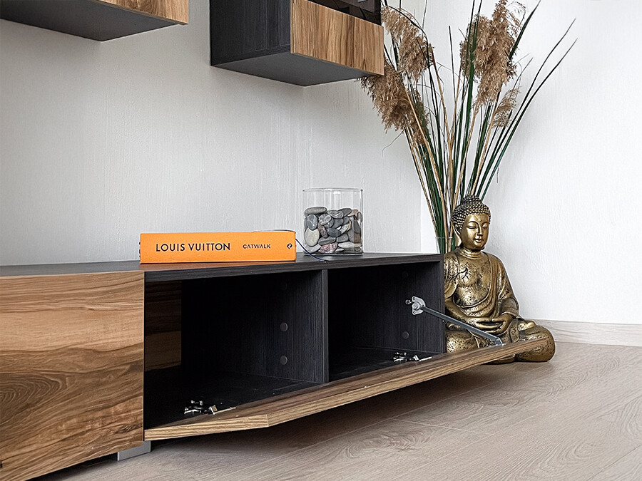 Набор для гостиной Serodeu 100 (Грецкий орех + Темно-коричневый)