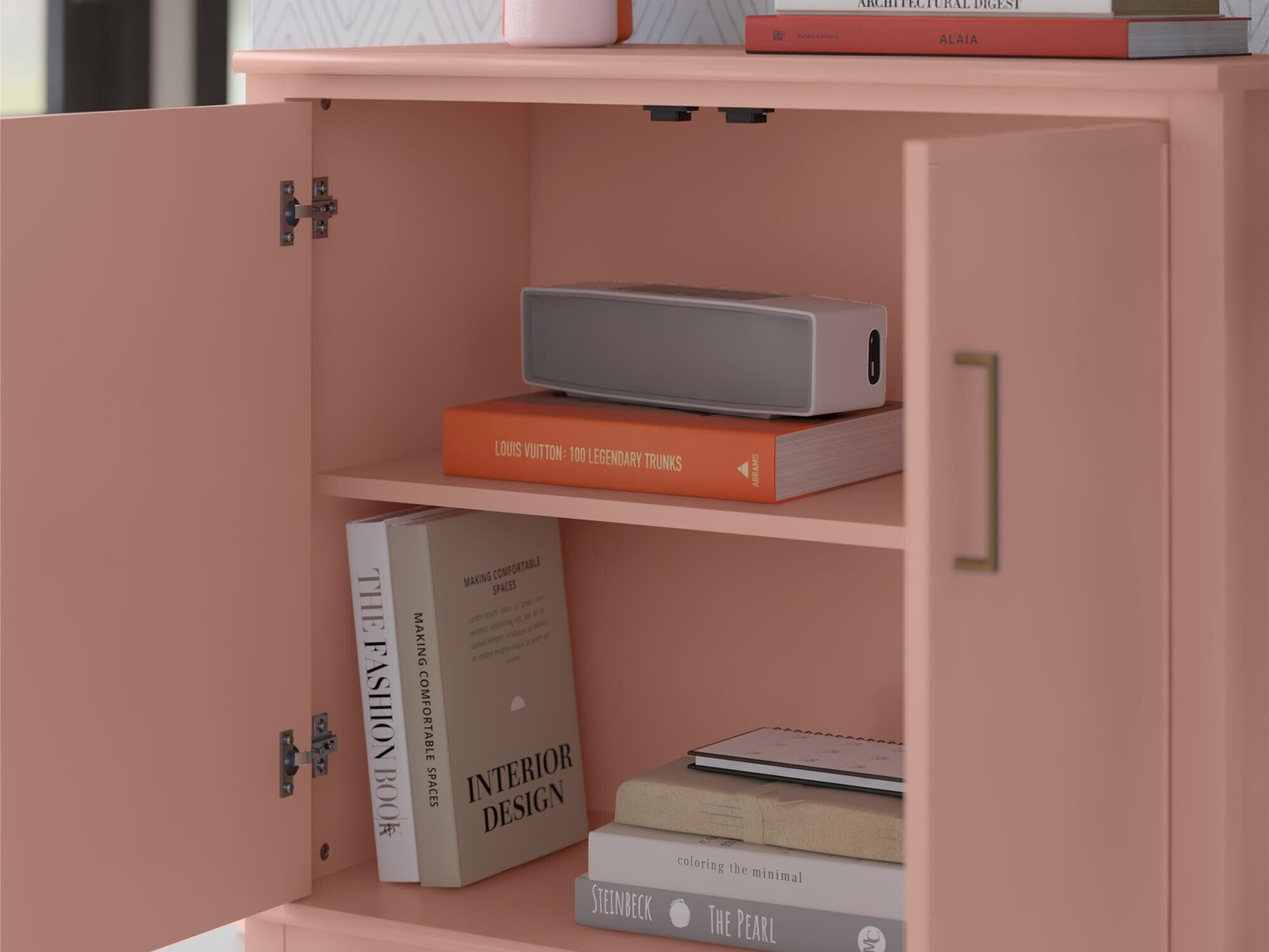 Skapis CosmoLiving by Cosmopolitan Belromu 108 (Tumši rozā)