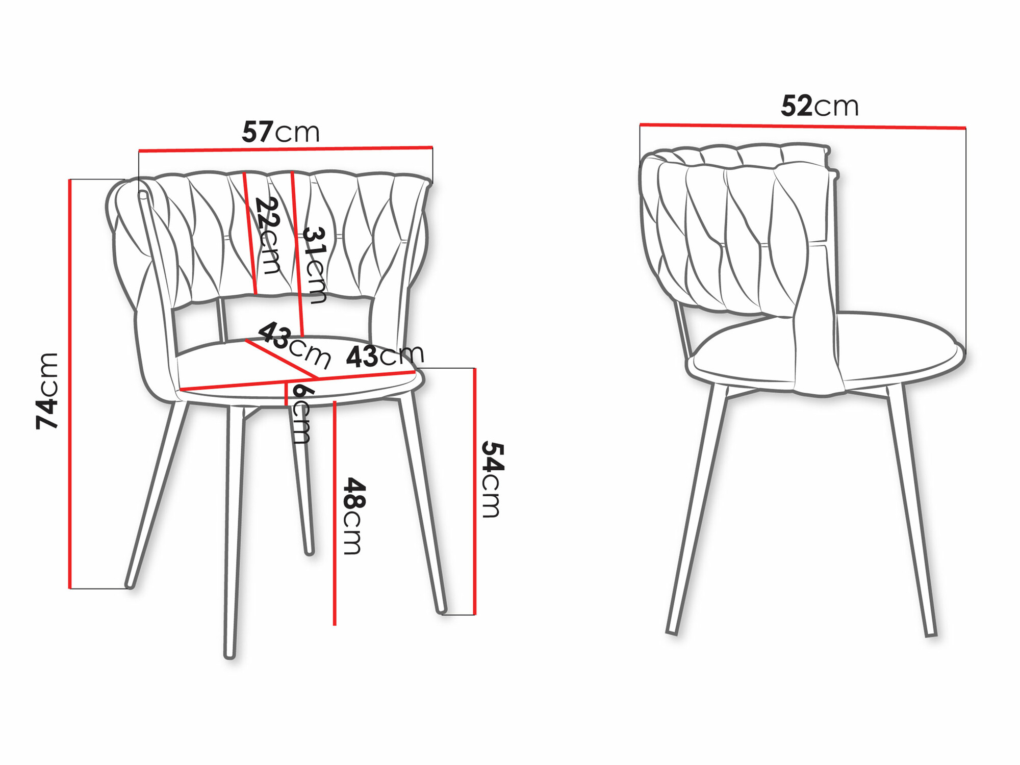 Krēsls Comfivo 432 (Melns)