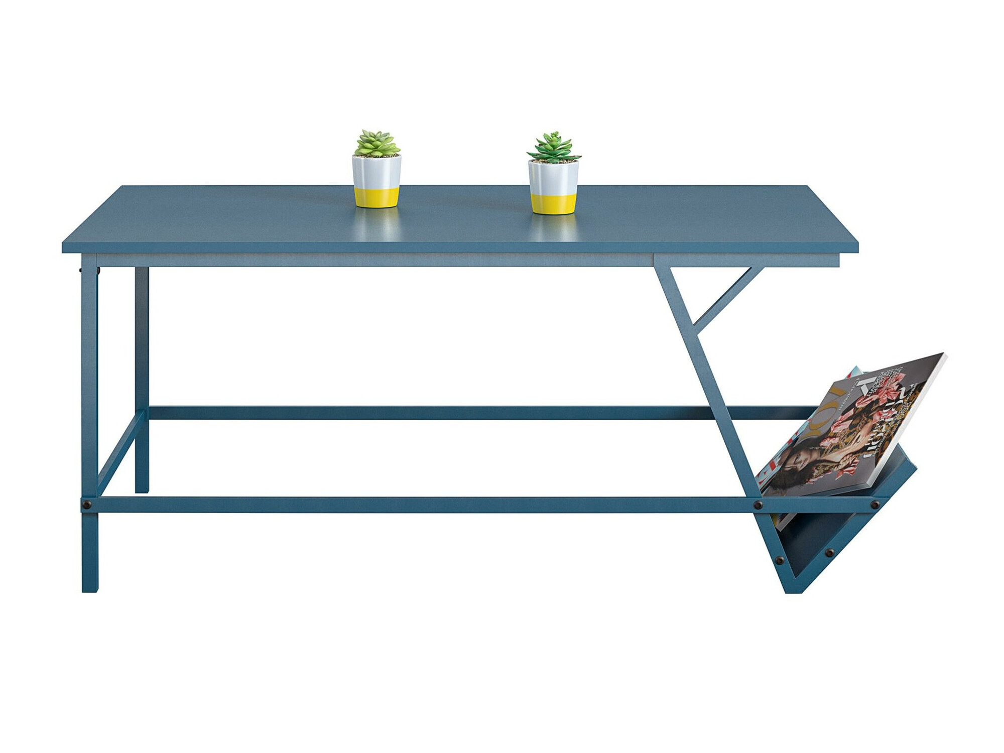 Žurnālu galdiņš Novogratz 185 (Zils)