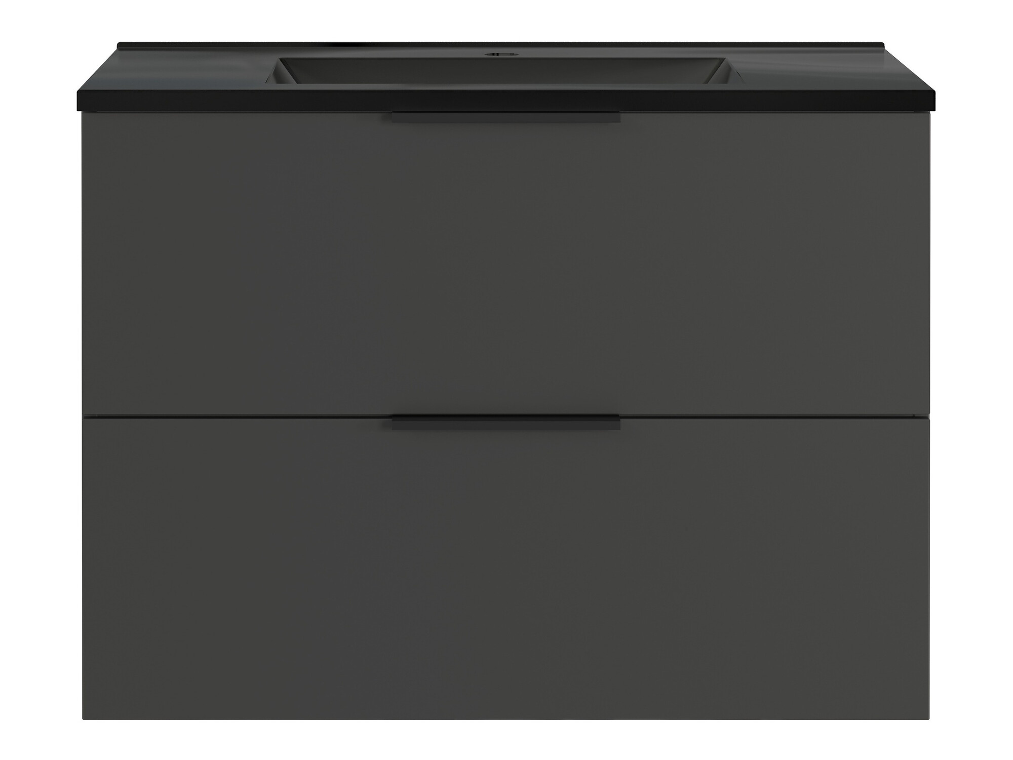 Piekarams vannas istabas skapītis izlietnei Temeli 108 (Grafīts + Melns)