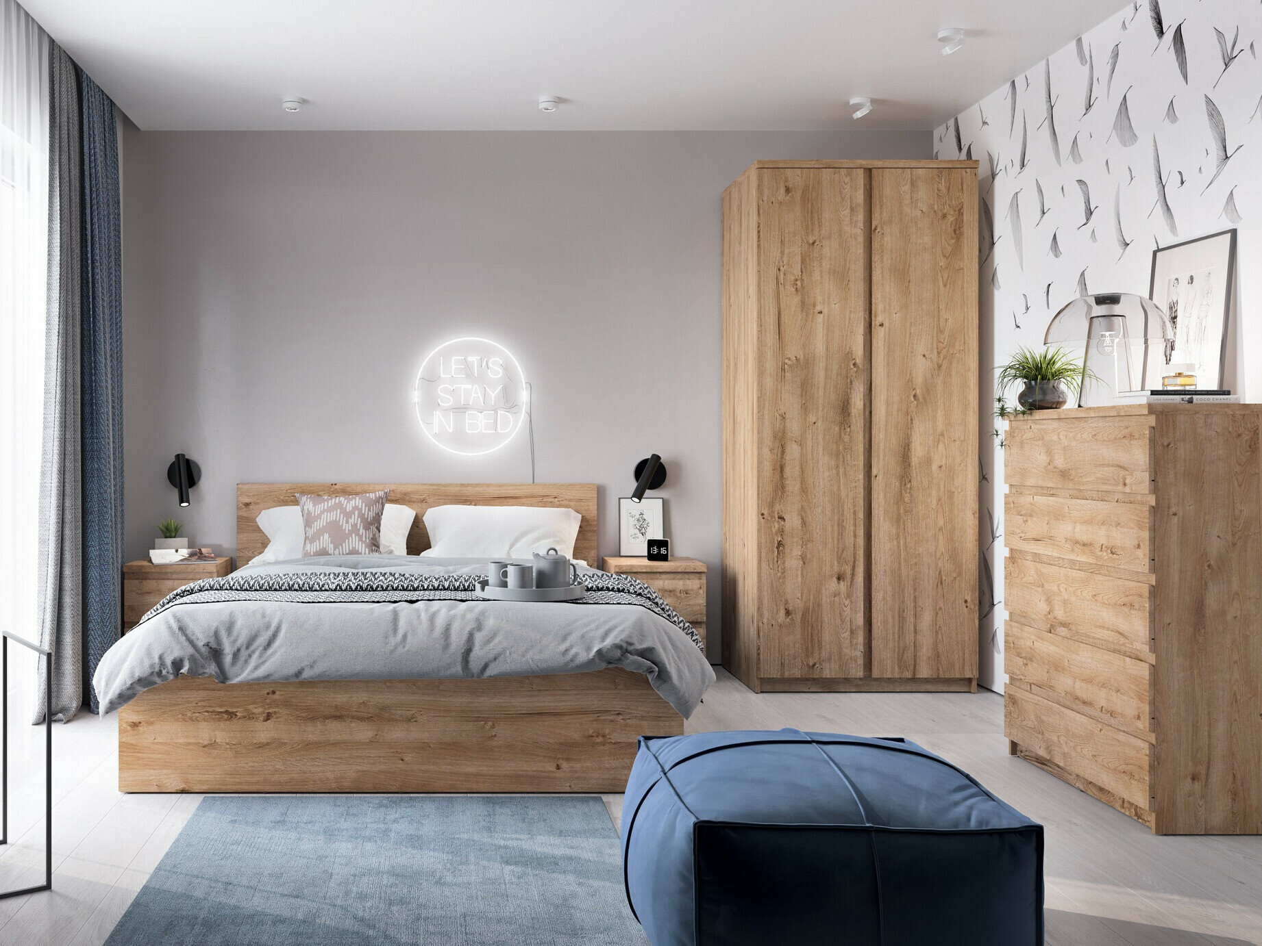 Шкаф Merfere 116 (Дуб)