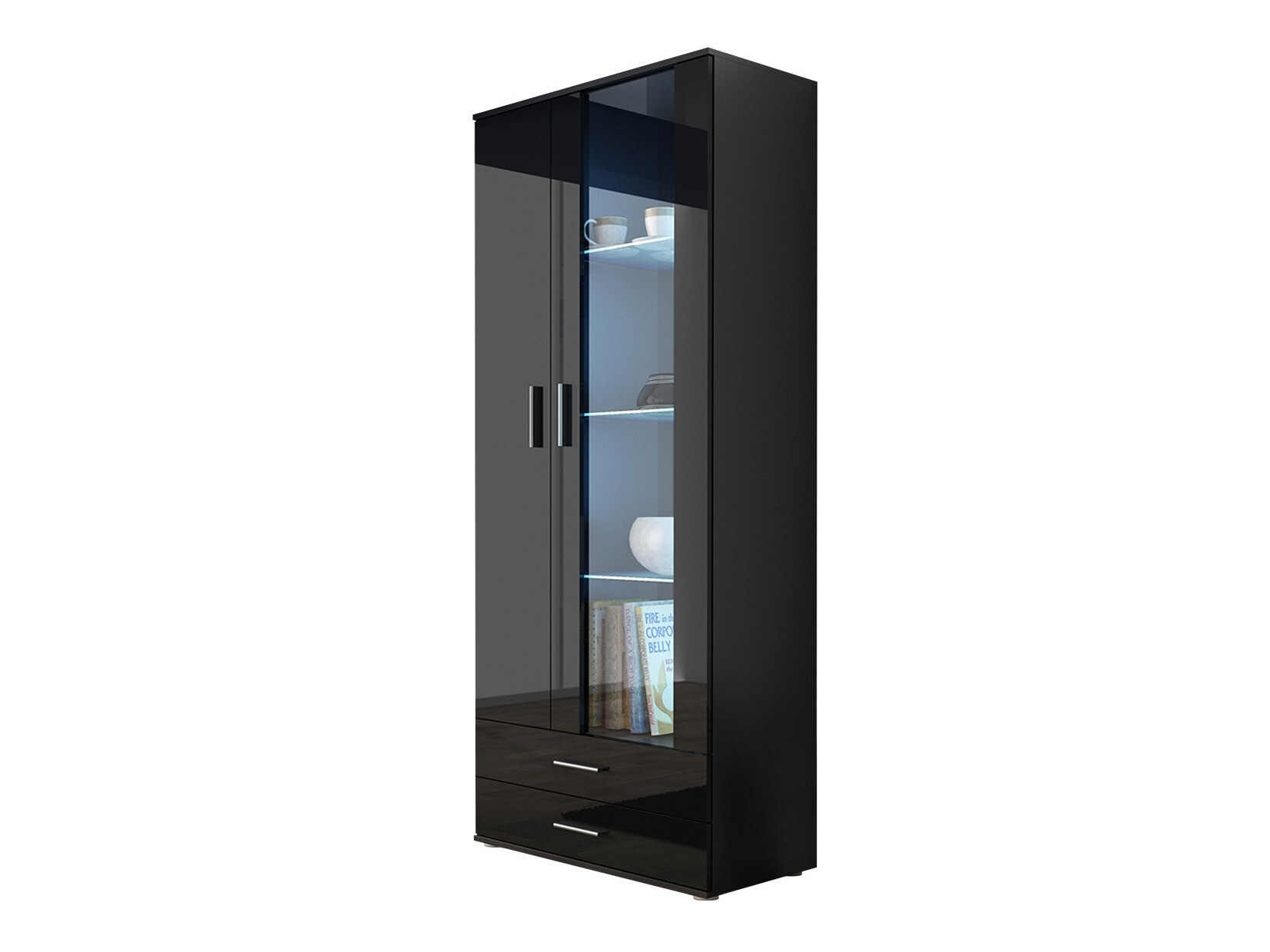 Plaukts Tornola 105 (Melns + Glancēts melns)