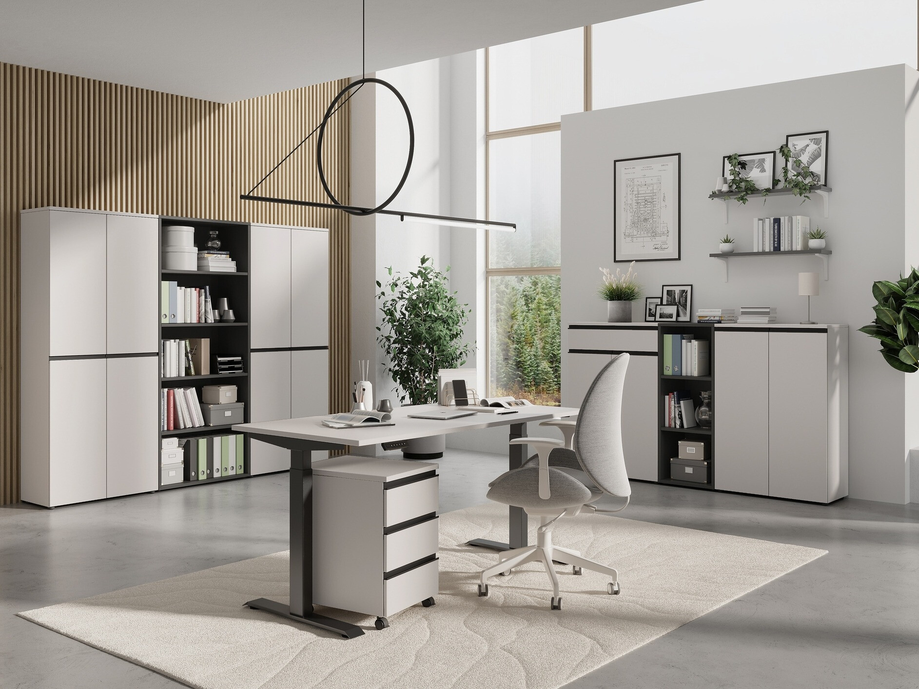 Rakstāmgalds ar regulējamu augstumu Vesbeno 106 (Kašmirs + Melns)