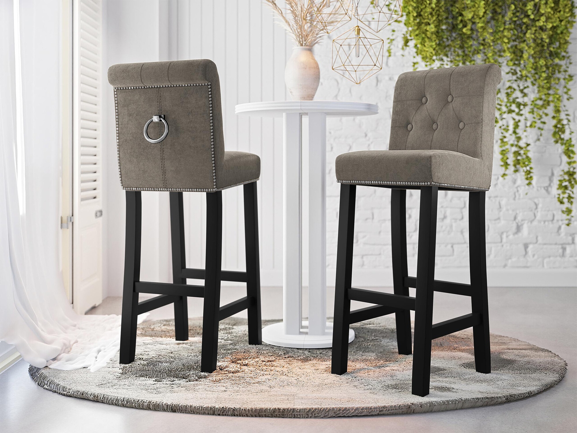 Bāra krēsls Jackson 100 (Melns + Magic Velvet 2209)