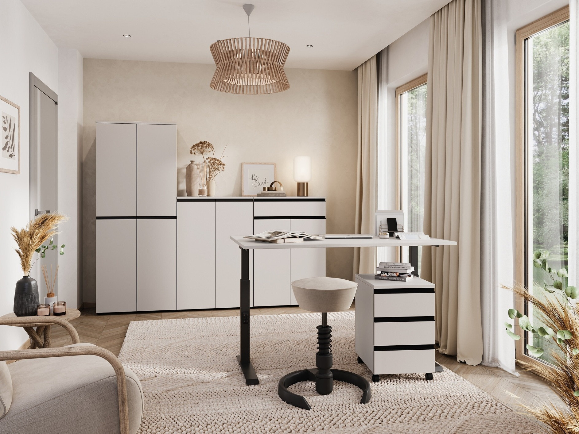 Письменный cтол Vesbeno 111 (Кашемир + Чёрный)