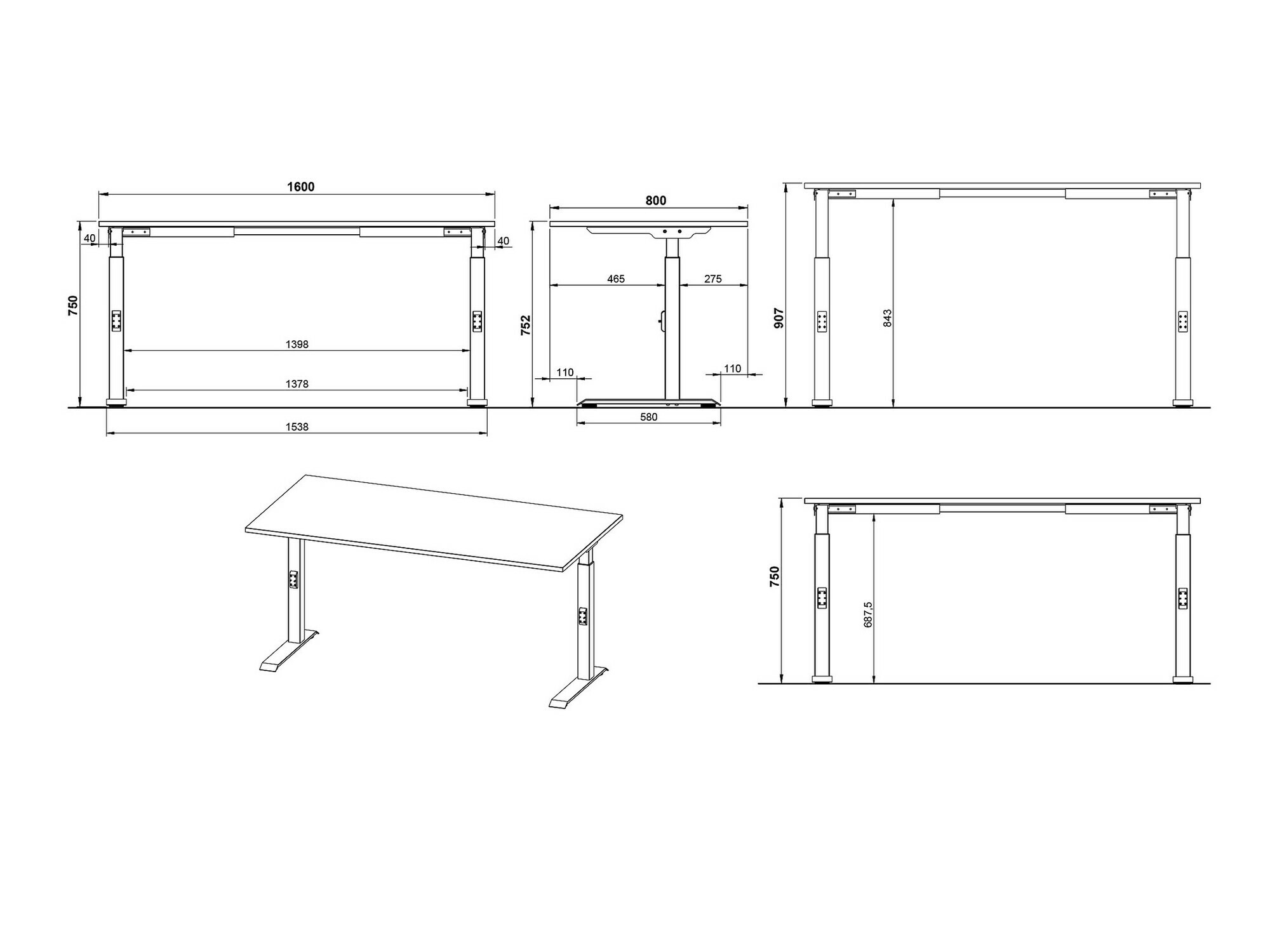 Rakstāmgalds Vesbeno 110 (Grafīts + Melns)