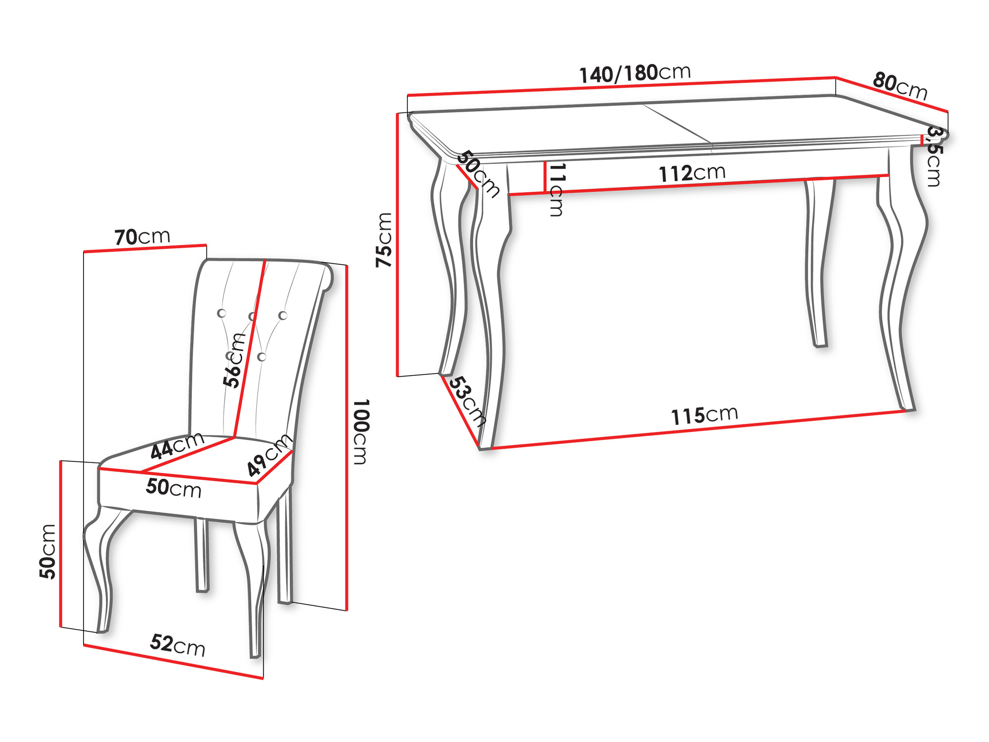 Обеденный гарнитур Comfivo 405 (Magic Velvet 2217)