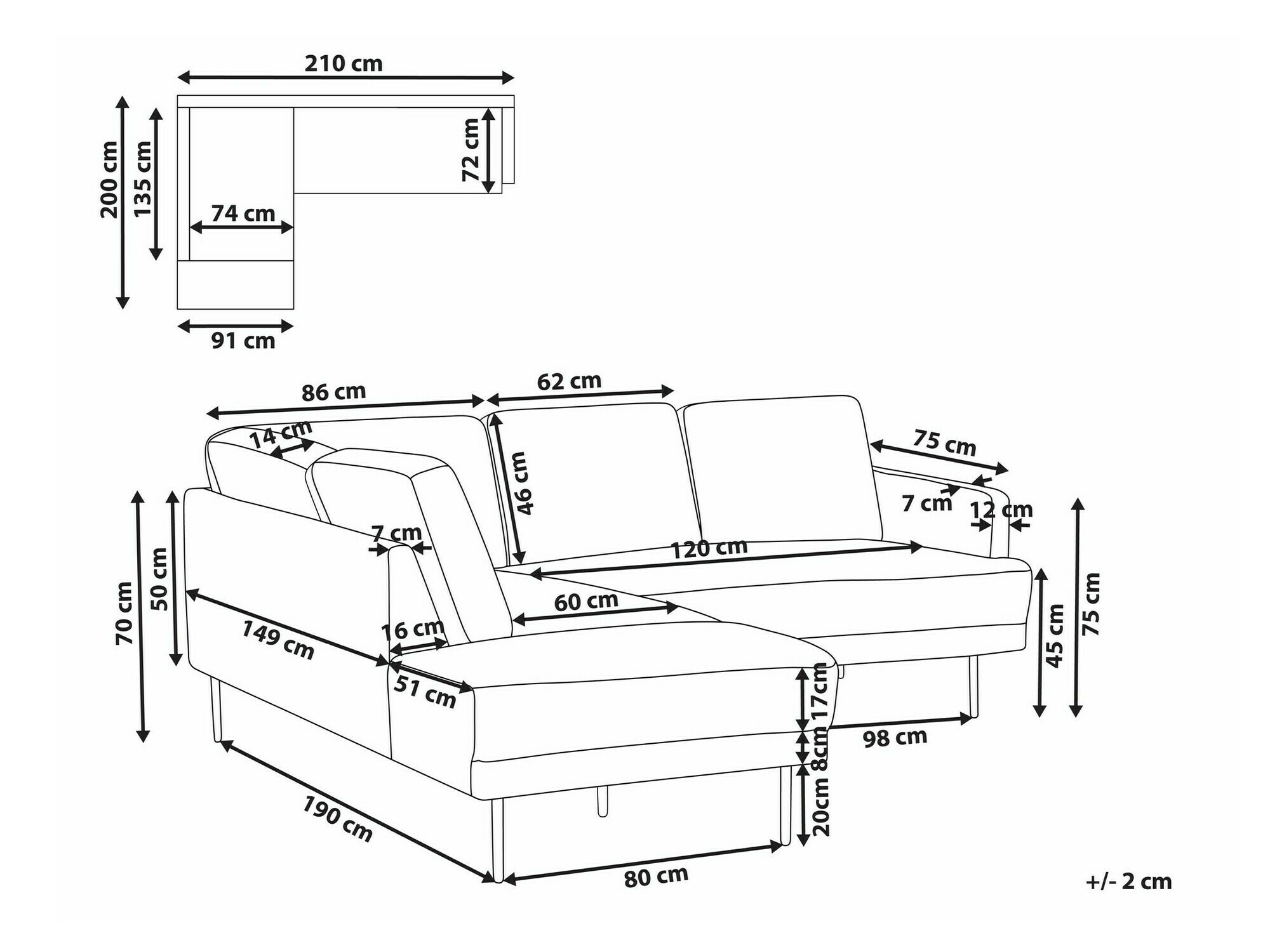 Stūra dīvāns Salmono 100 (Tumši zaļš)
