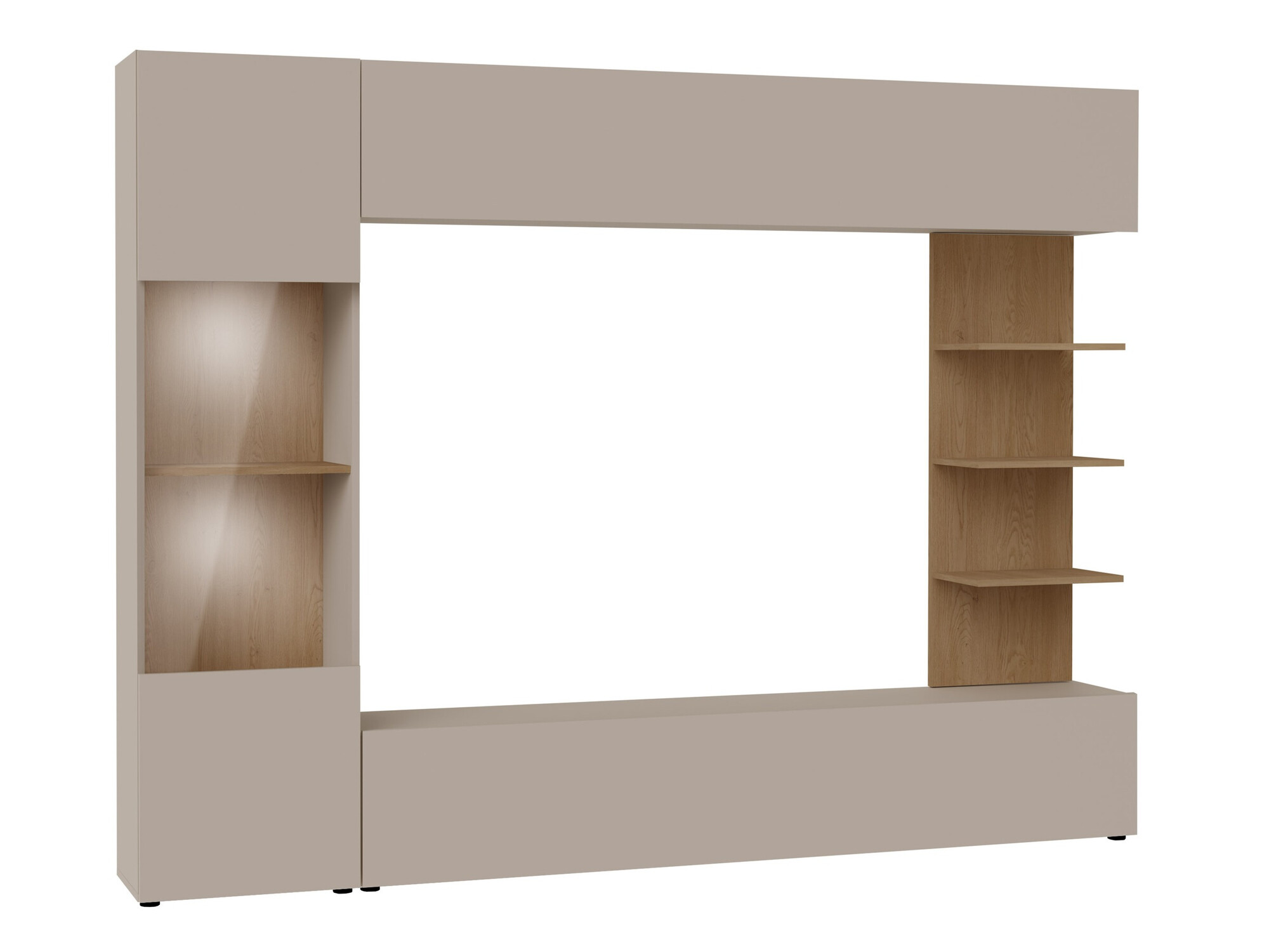 Viesistabas komplekts Comfivo 210 (Kašmirs + Ozols)