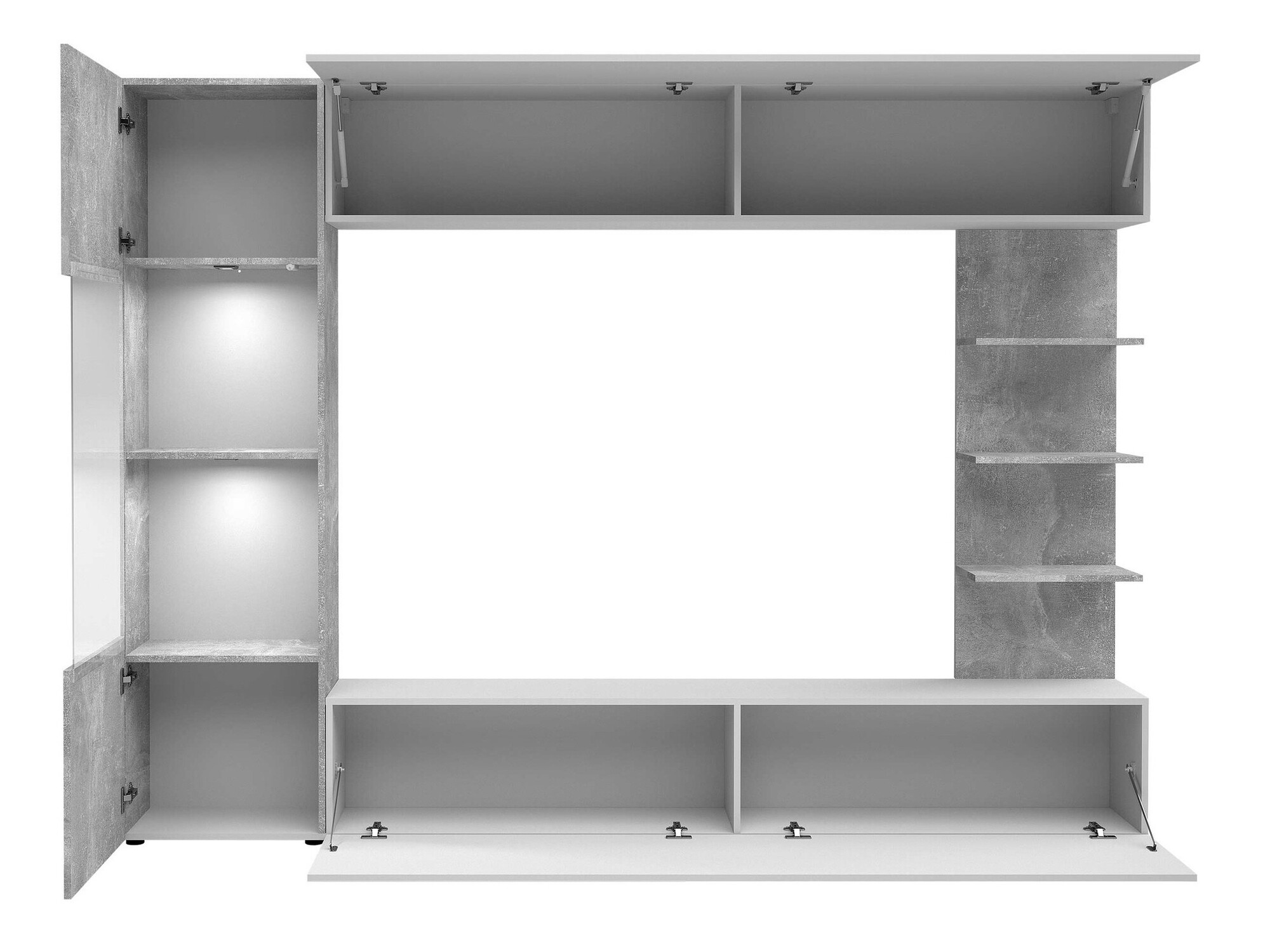 Viesistabas komplekts Comfivo 210 (Kašmirs + Ozols)