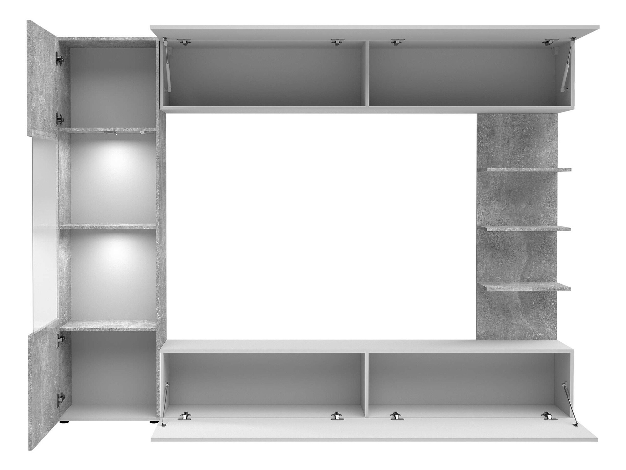 Viesistabas komplekts Comfivo 210 (Kašmirs + Ozols)