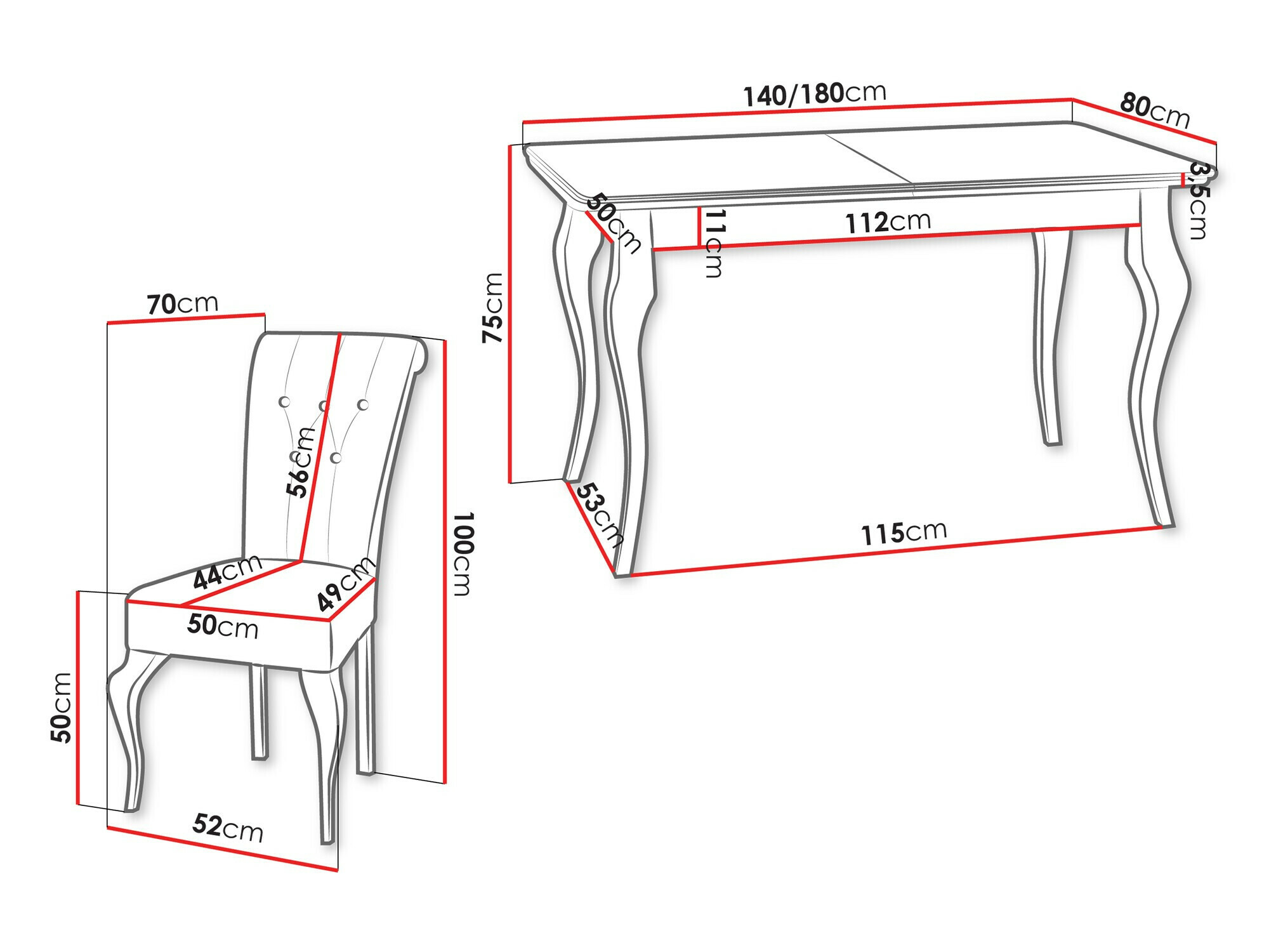 Обеденный гарнитур Comfivo 405 (Magic Velvet 2209)