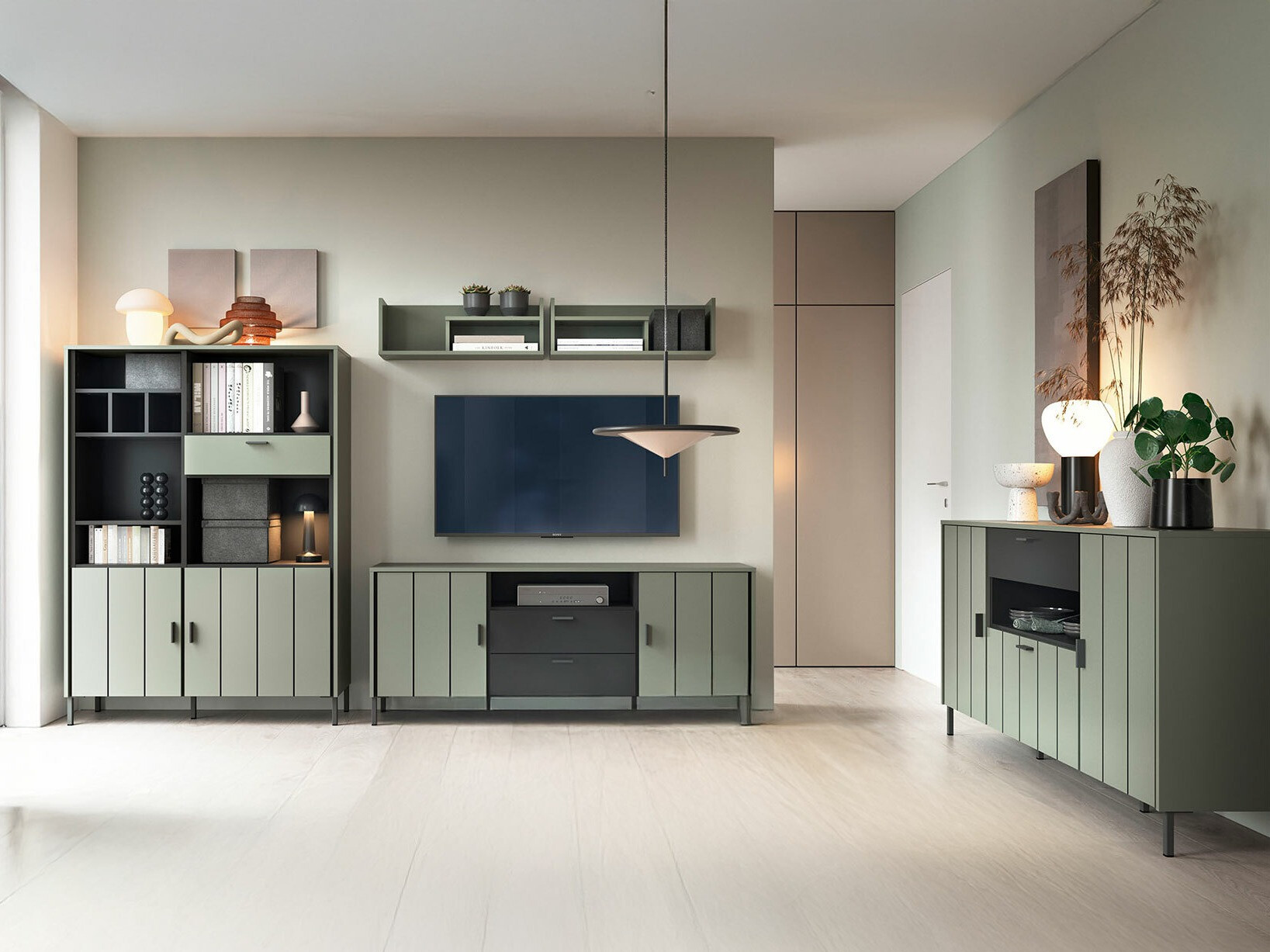 Шкафчик Morelmi 102 (Зелёный + Антрацит)