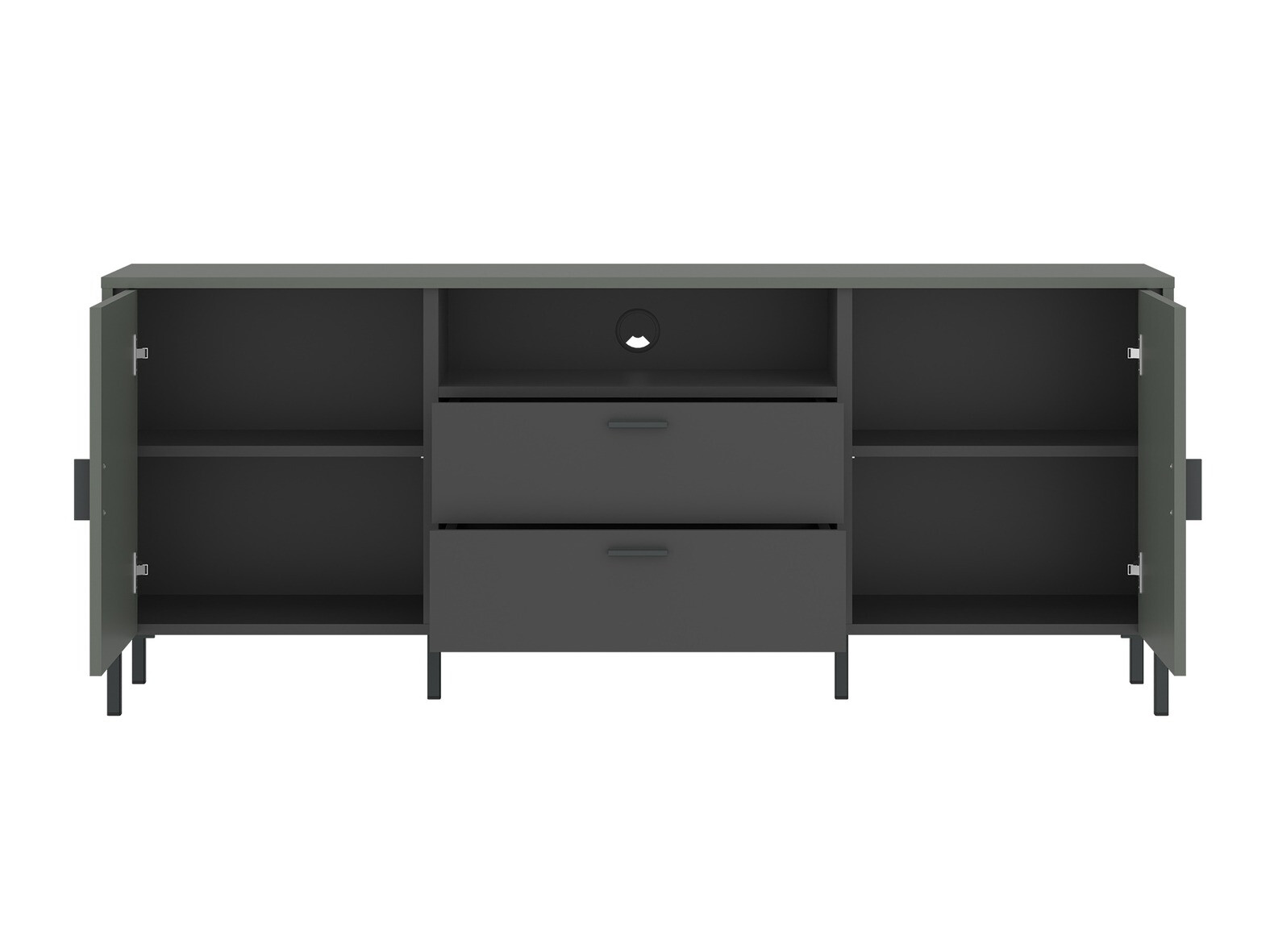 ТВ тумба Morelmi 100 (Зелёный + Антрацит)