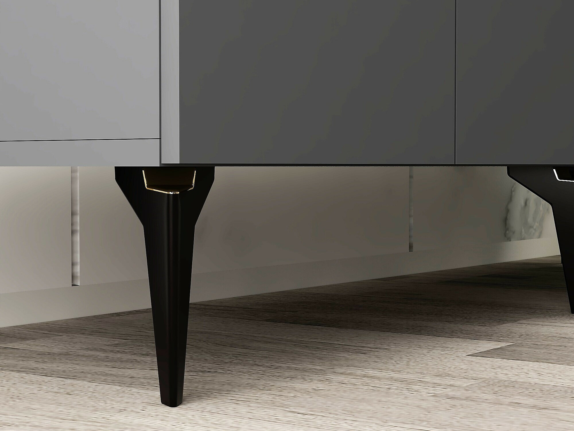 Шкафчик Kailua 2265 (Антрацит + Золотой)