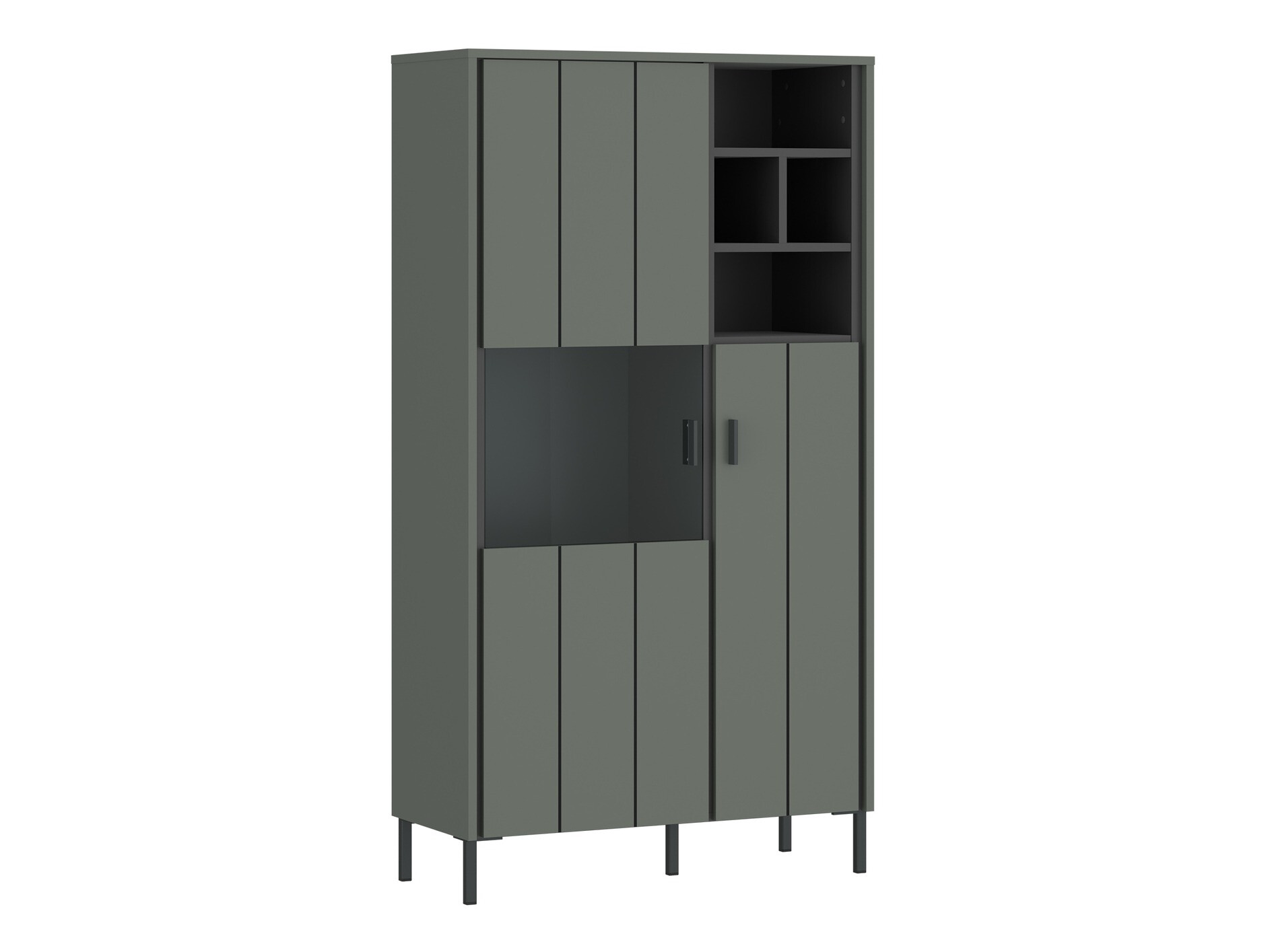 Стеллаж Morelmi 108 (Зелёный + Антрацит)