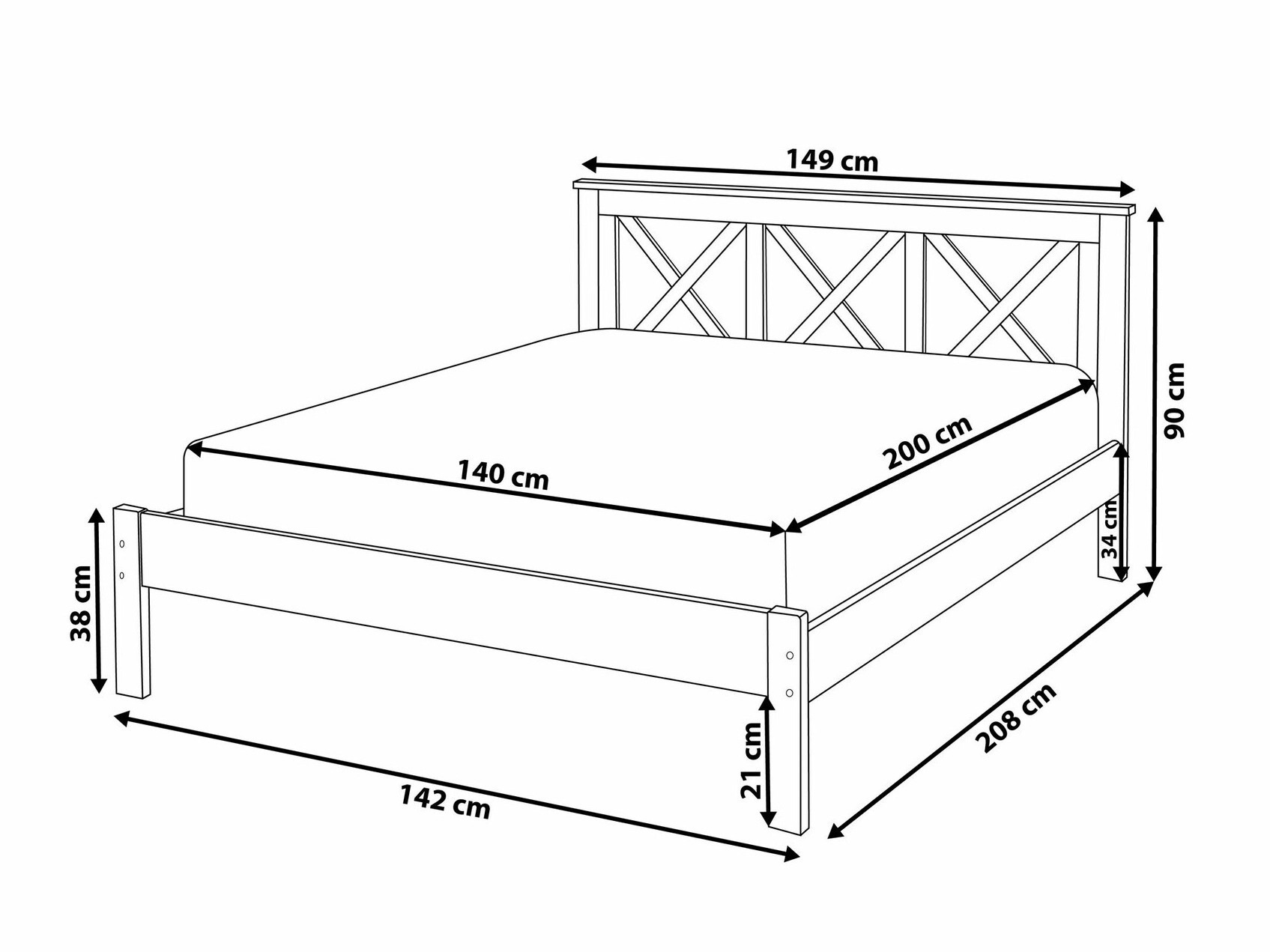 Кровать Berwyn 758 (Белый)