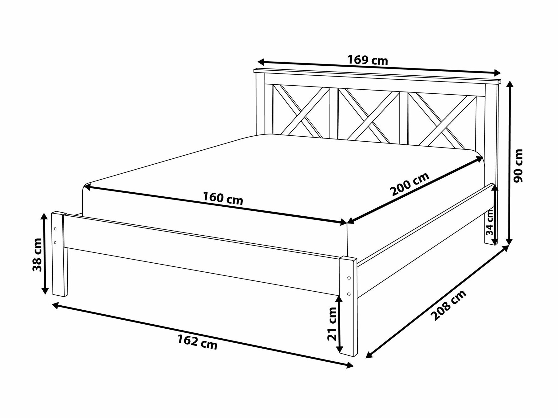 Кровать Berwyn 758 (Белый)