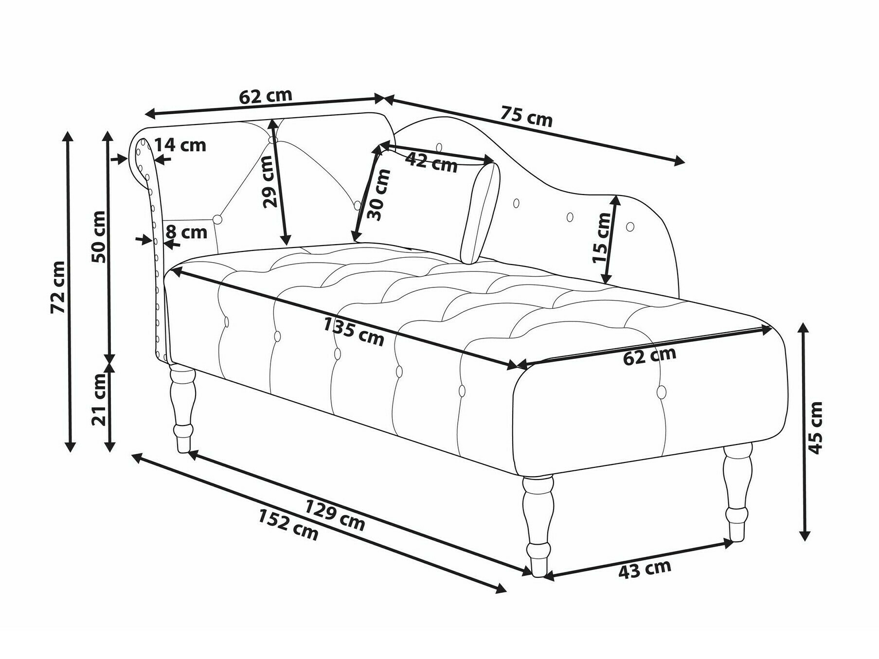 Kušete Berwyn 2201 (Pelēks)