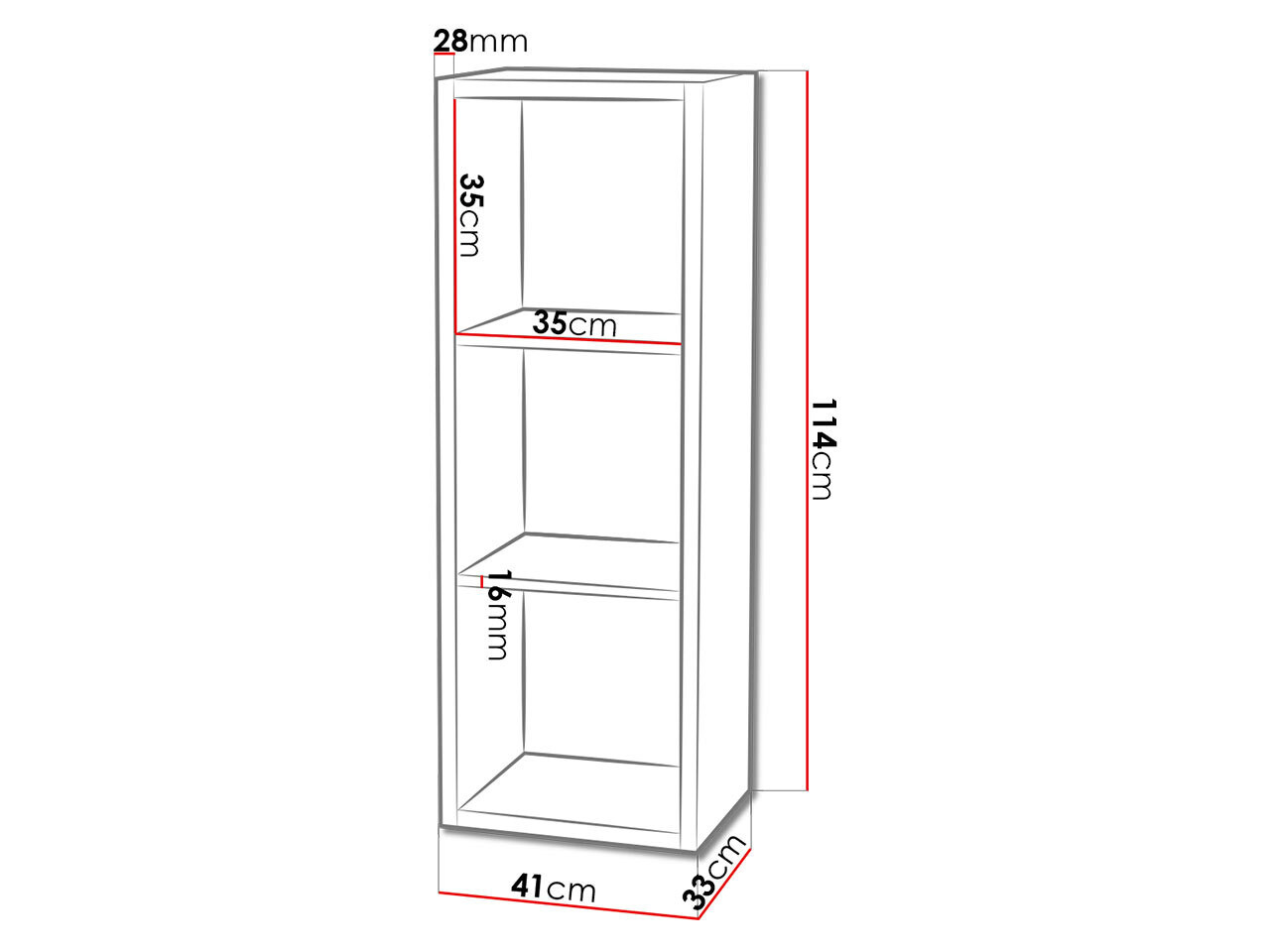 Plaukts Levnova 100 (Balts)