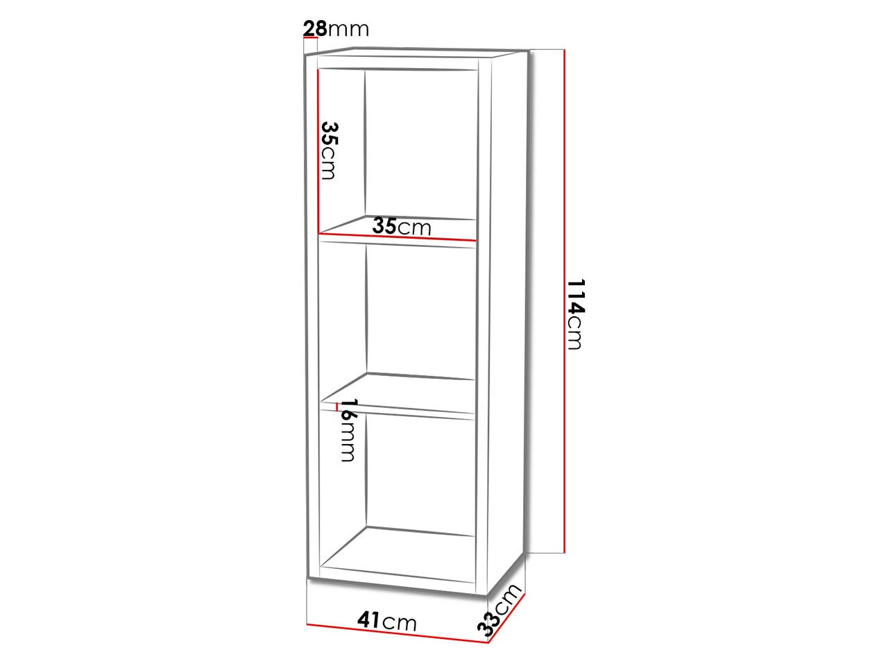 Стеллаж Levnova 100 (Сонома Дуб)