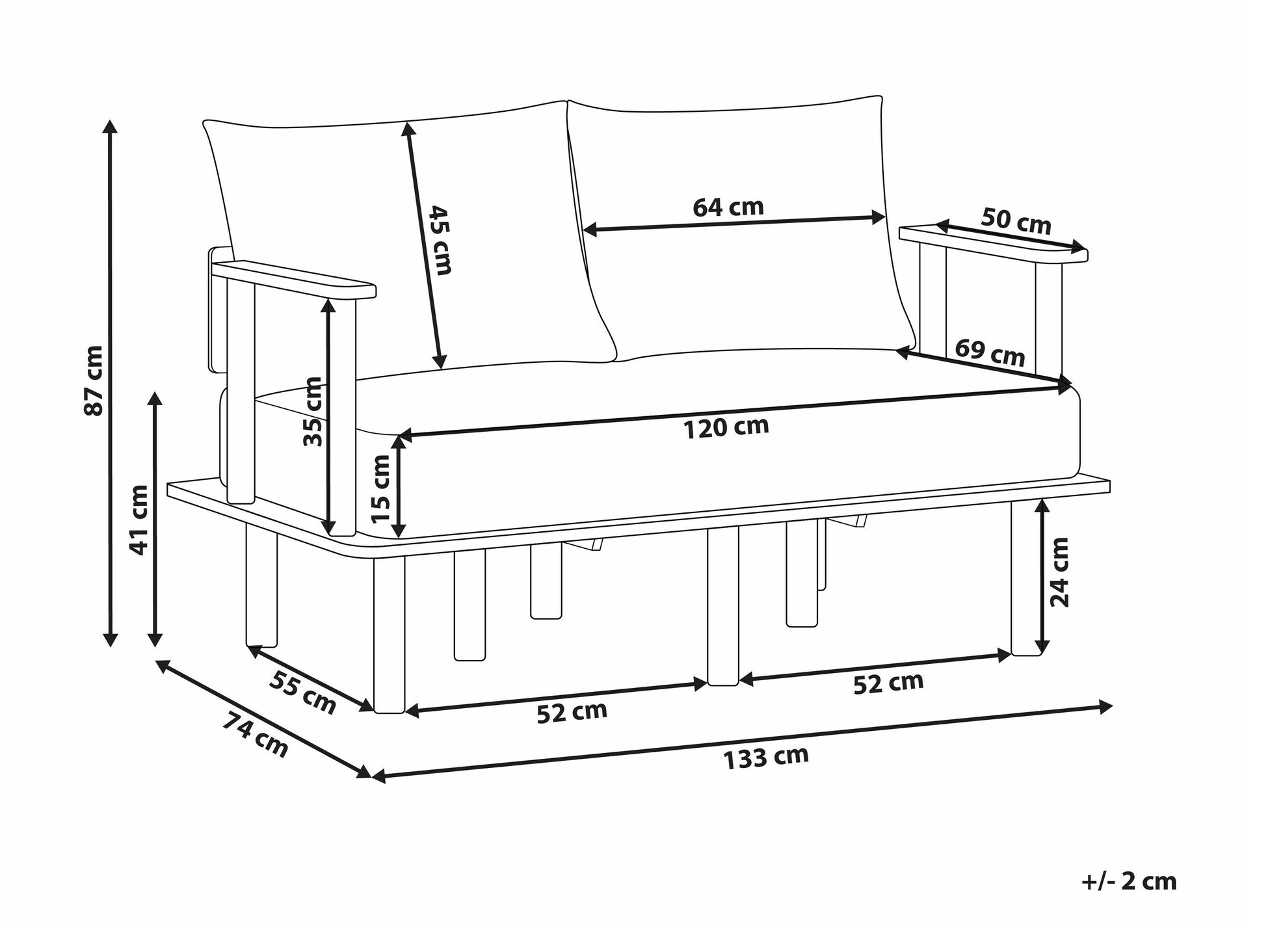 Dīvāns Berwyn 2205 (Bēšs)