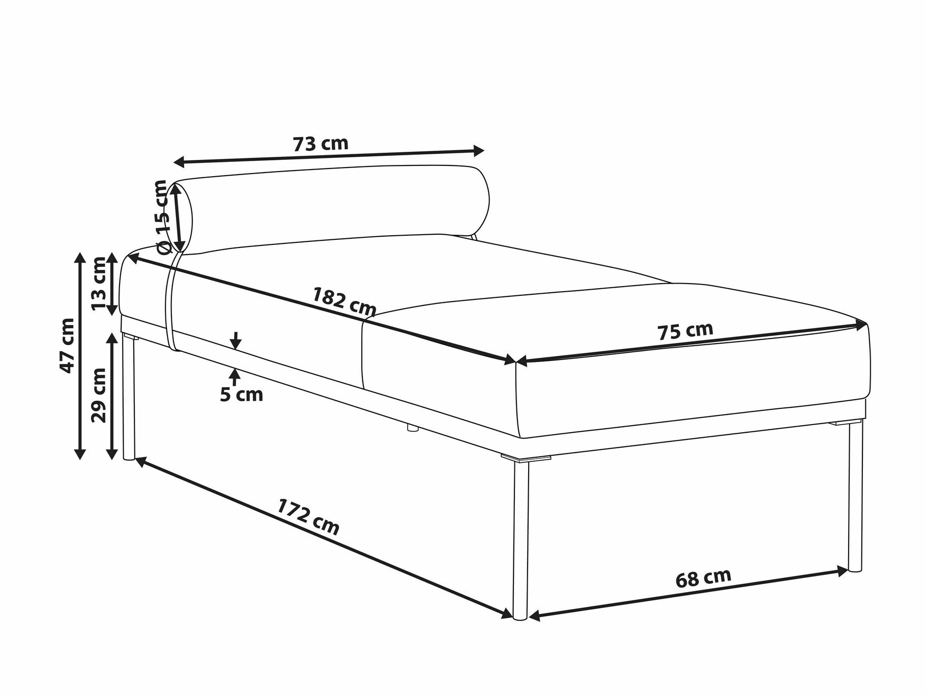 Kušete Berwyn 2204 (Tumši zils + Brūns)