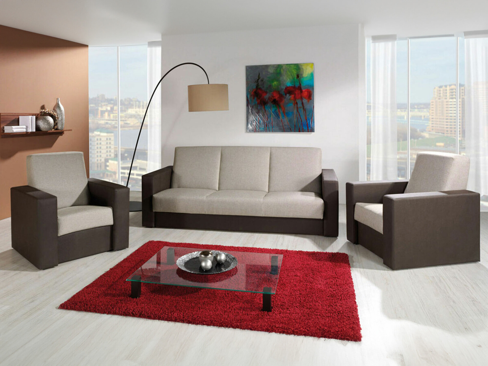 Atpūtas krēsls Providence 170 (Soft 066 + Kreta 05)