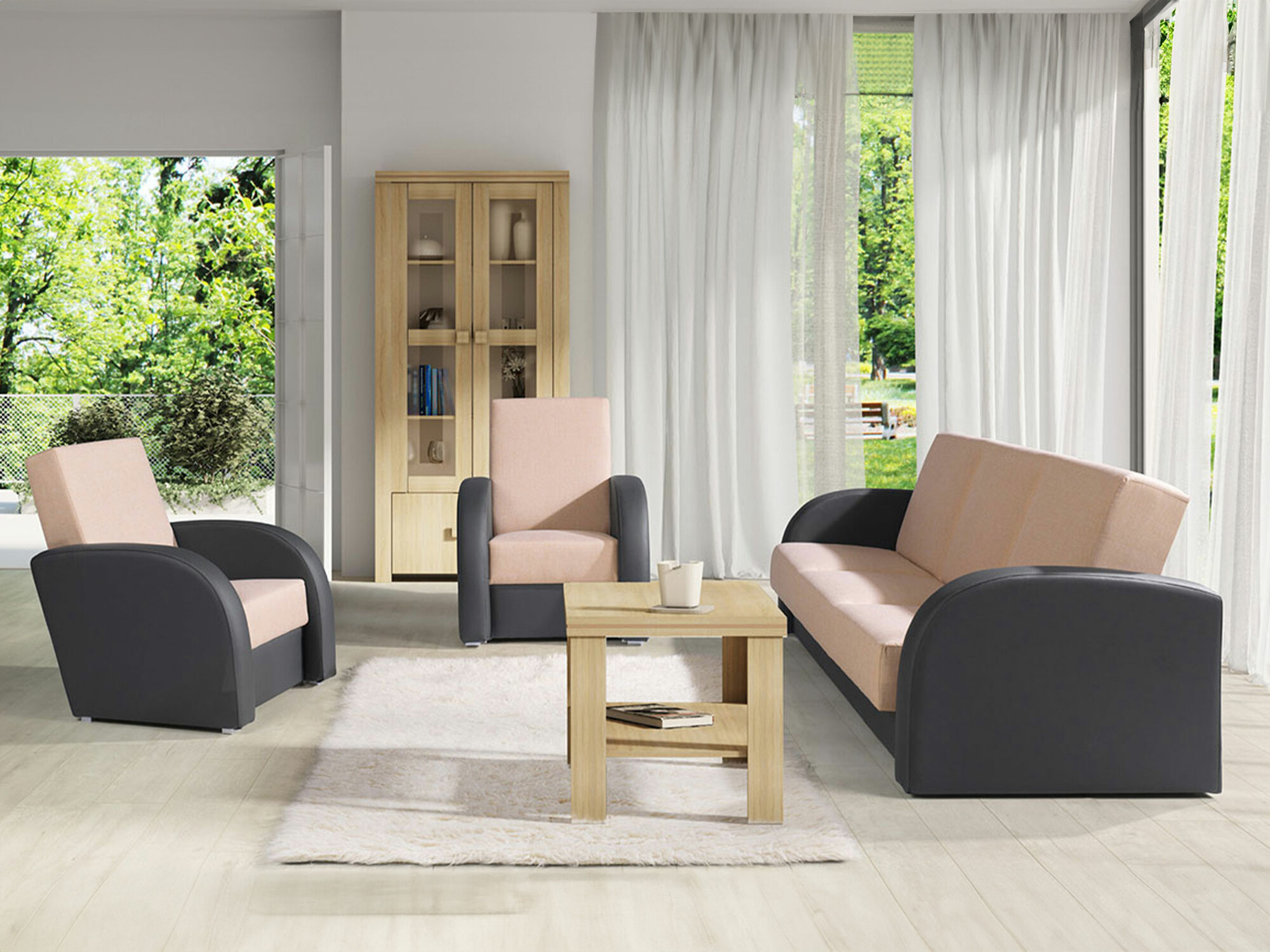 Dīvāns gulta Providence 172 (Soft 020 + Lux 24)