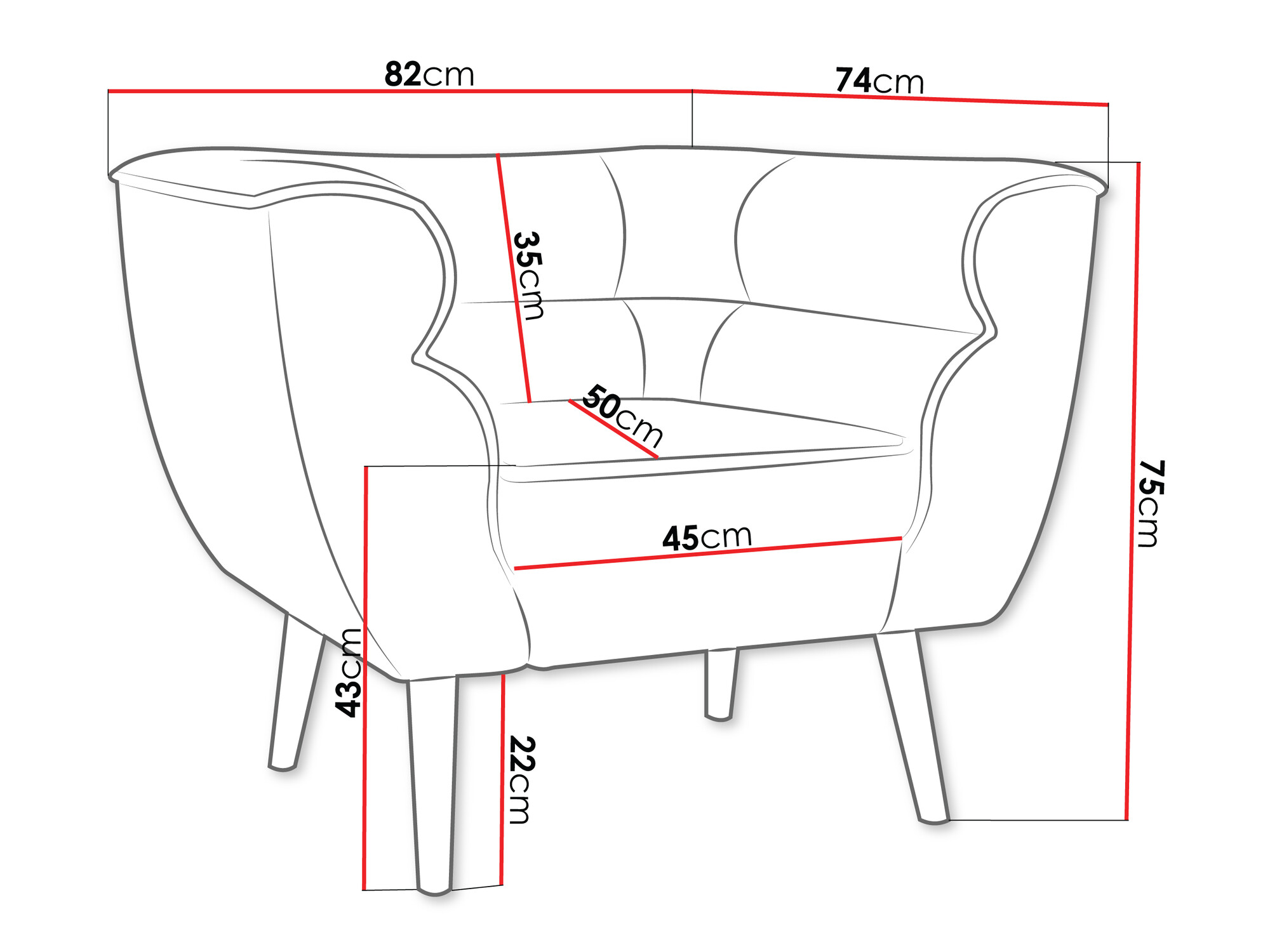 Кресло Glenview 102 (Kronos 34)
