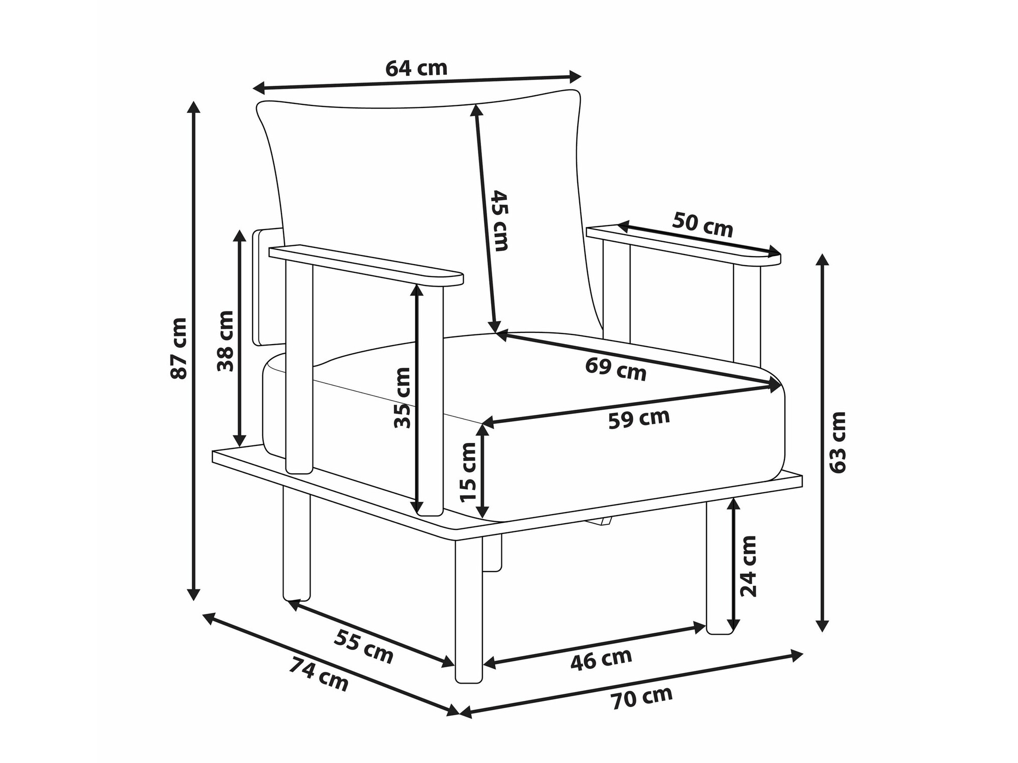 Krēsls Berwyn 2206 (Zaļš)
