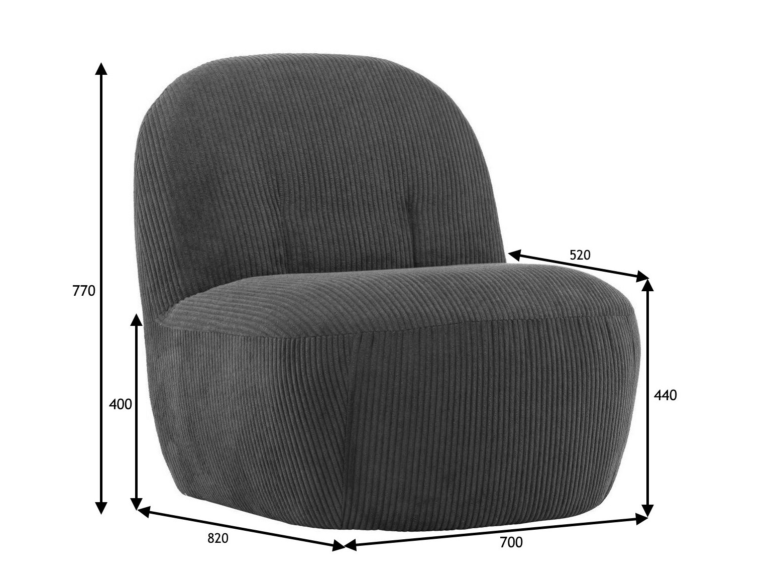 Krēsls Dallas 4484 (Balts)