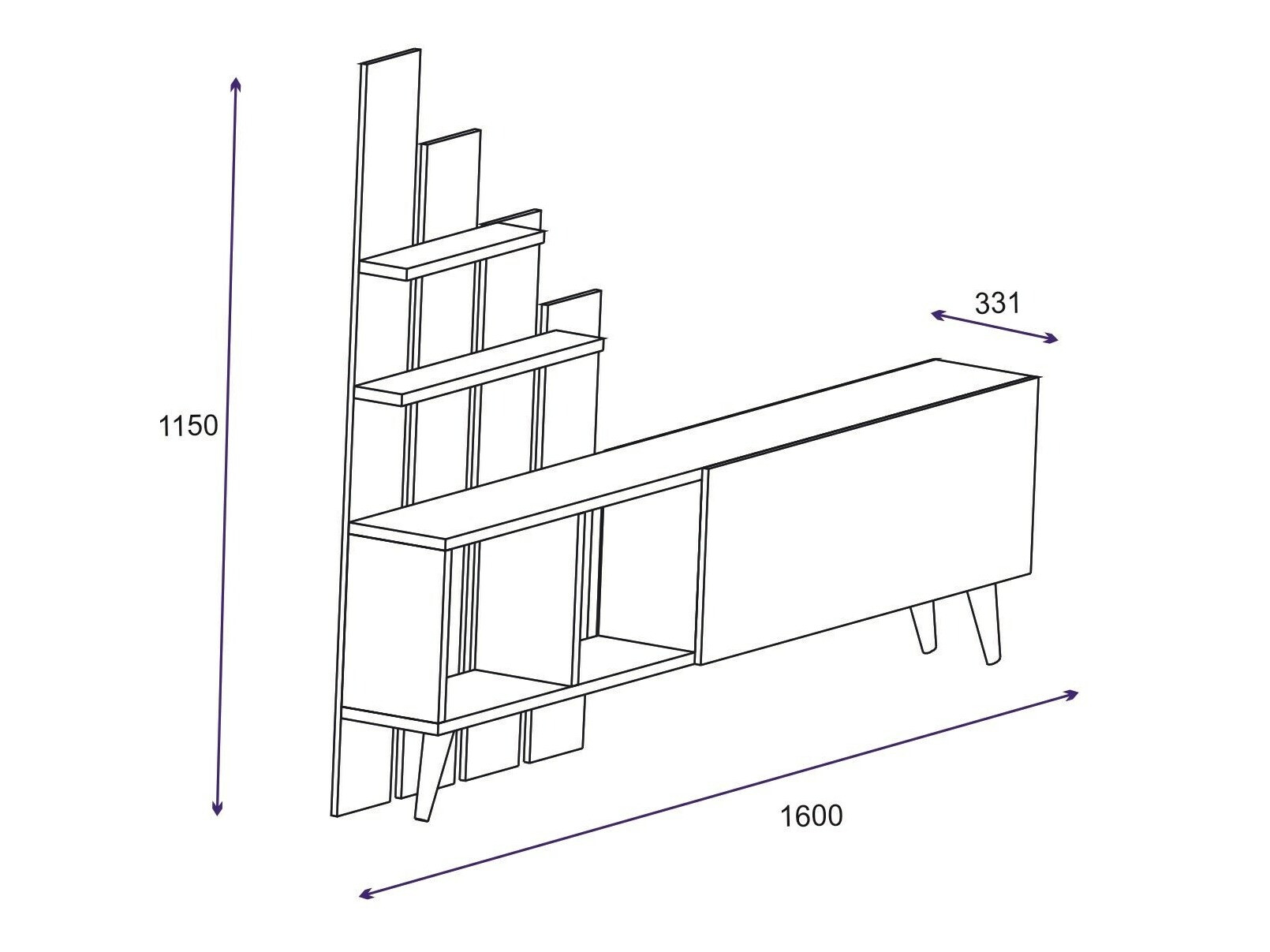 TV galds Kailua 2273