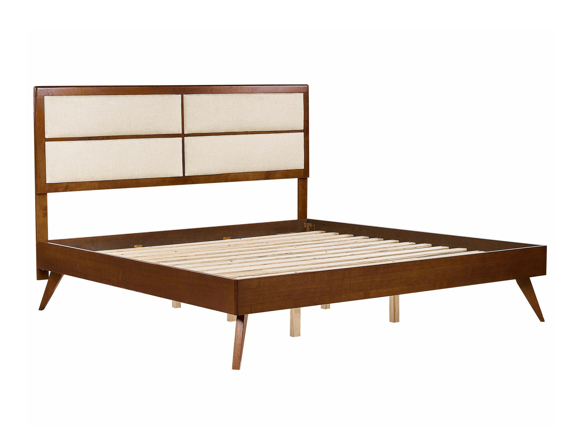 Кровать Berwyn 772 (Бежевый + Темное дерево)